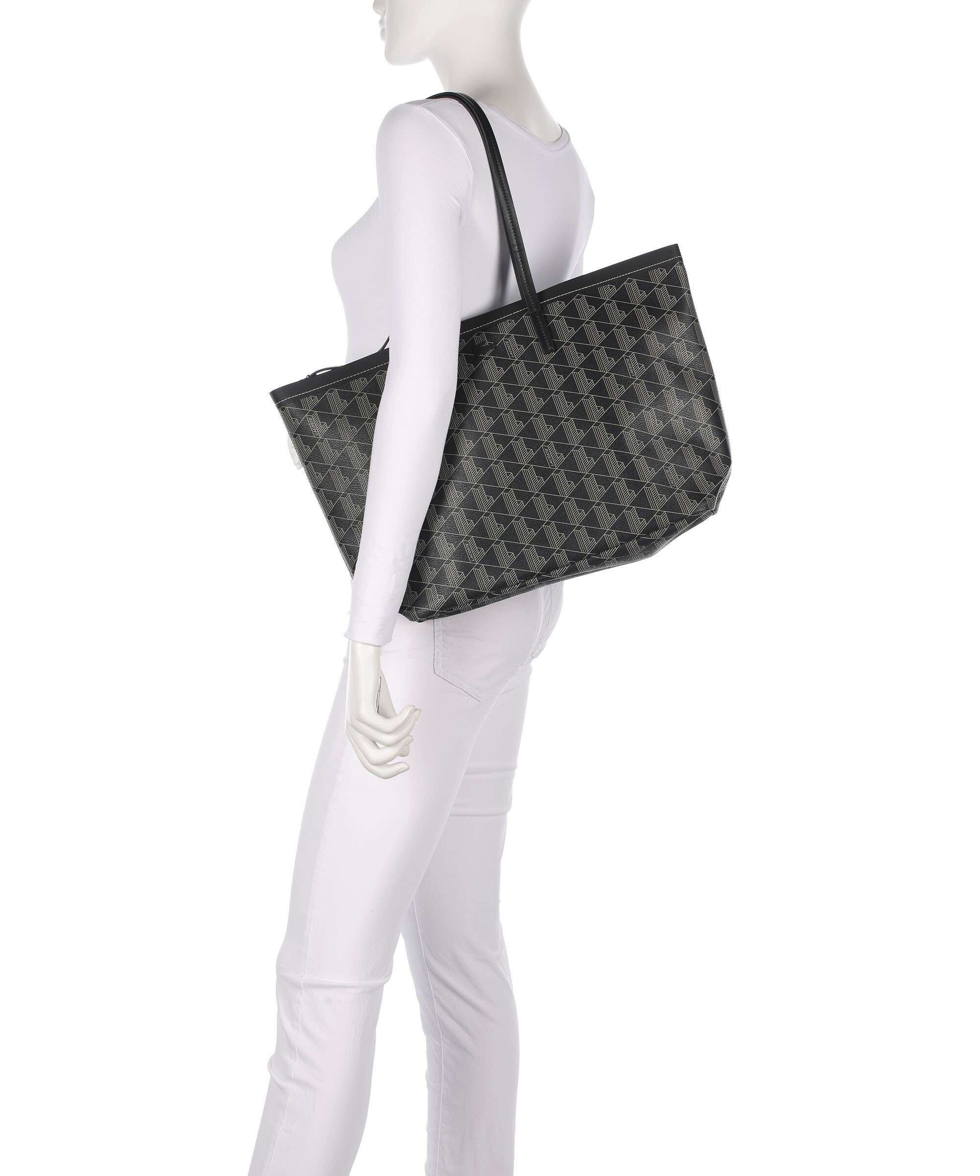 Lacoste Zely Tote bag mono noir/beige