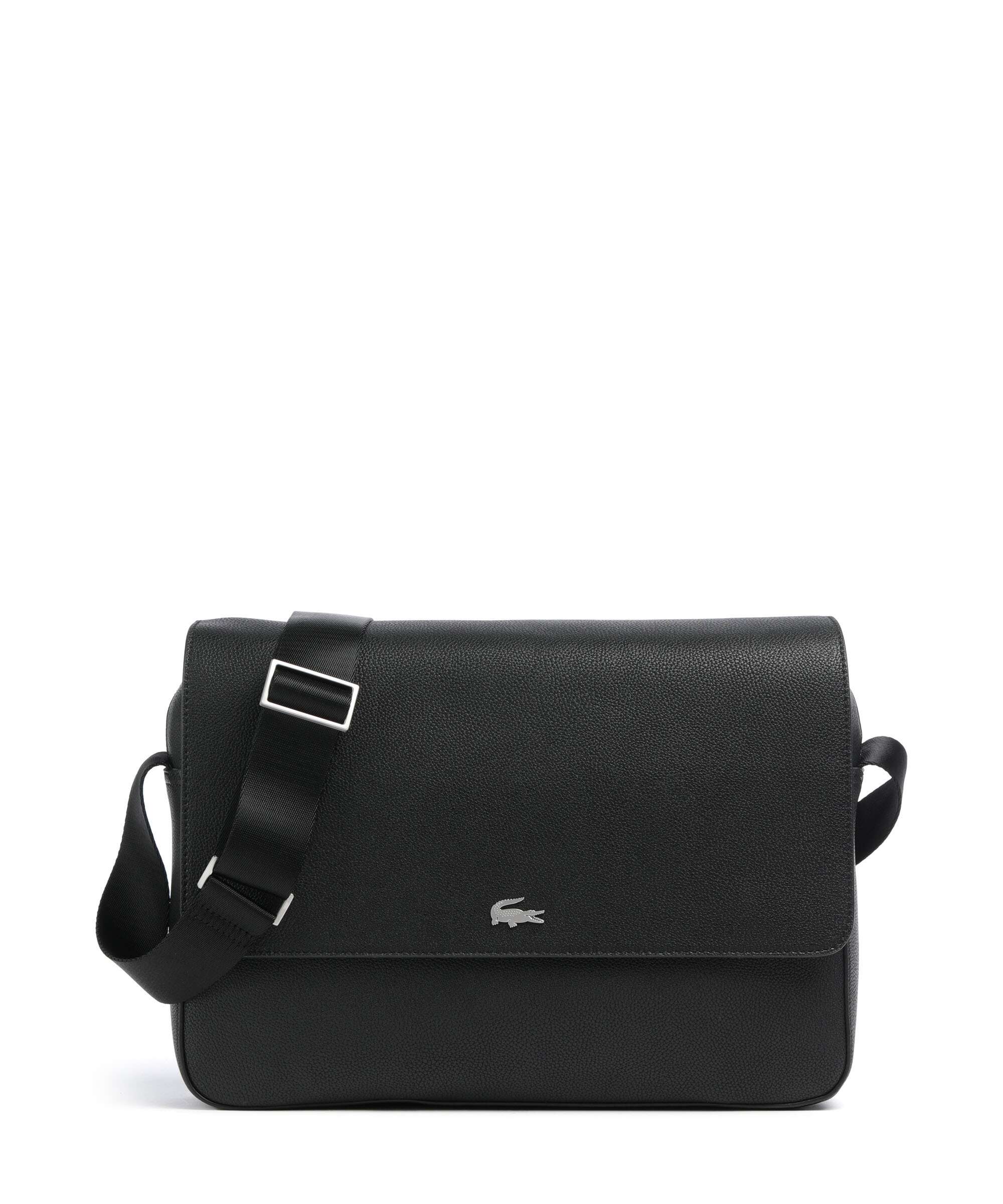 バッグ LACOSTE MESSENGER BAG Lacoste Business Messenger bag 13″ imitation leather noir