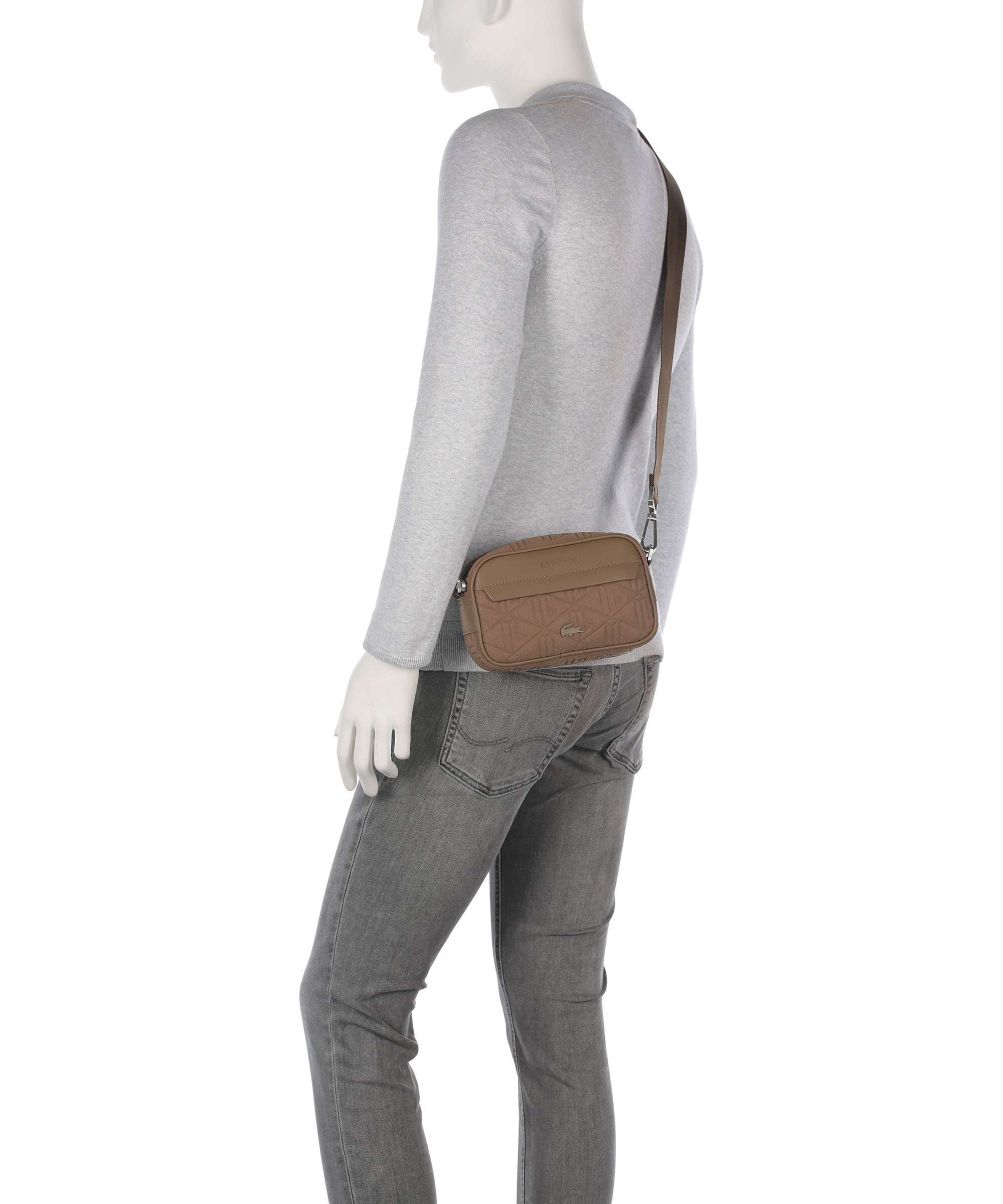 Lacoste The Blend Crossbody bag imitation leather chamois