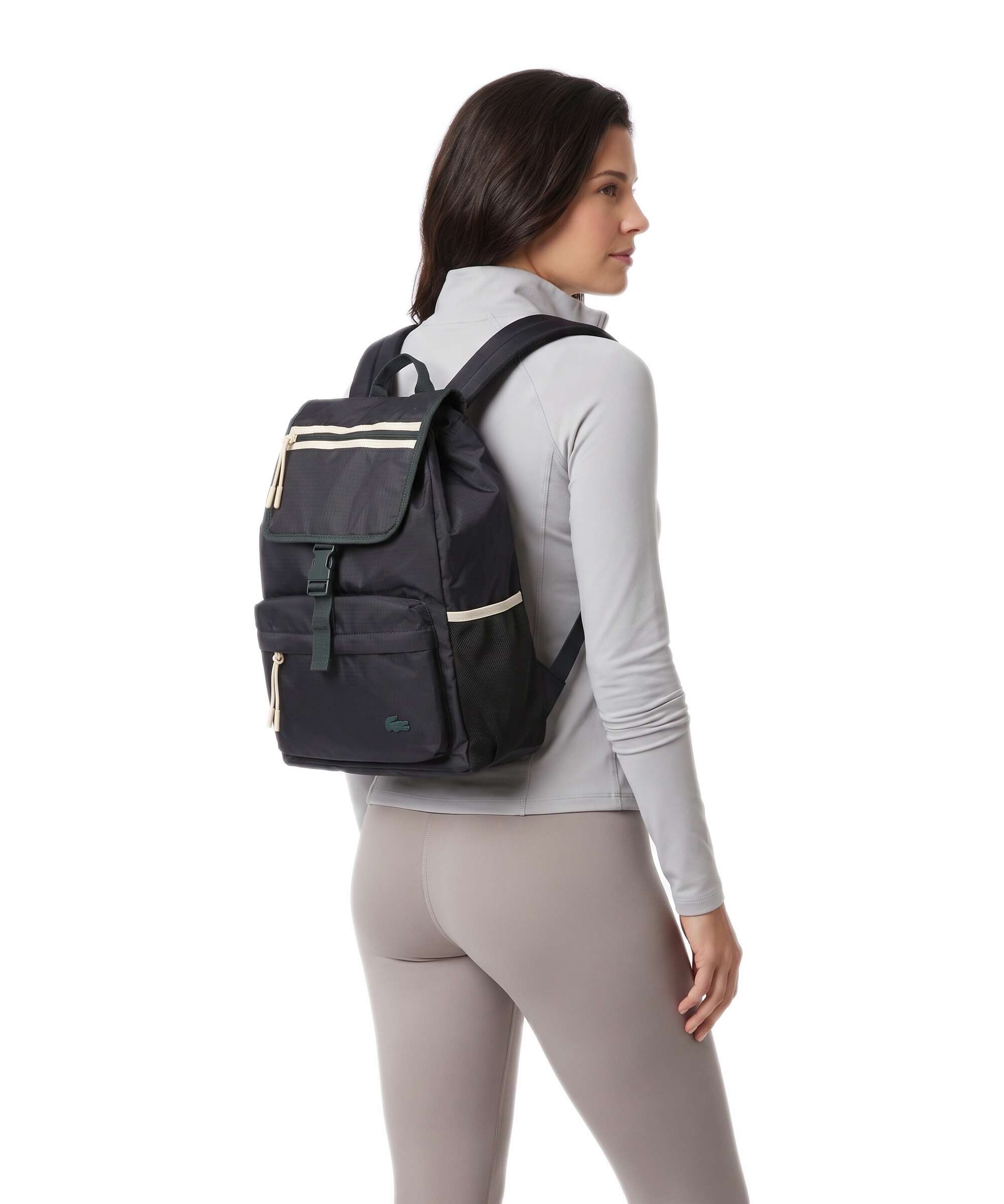Lacoste Omnisport Backpack 15″ polyamide abimes sinople naturel