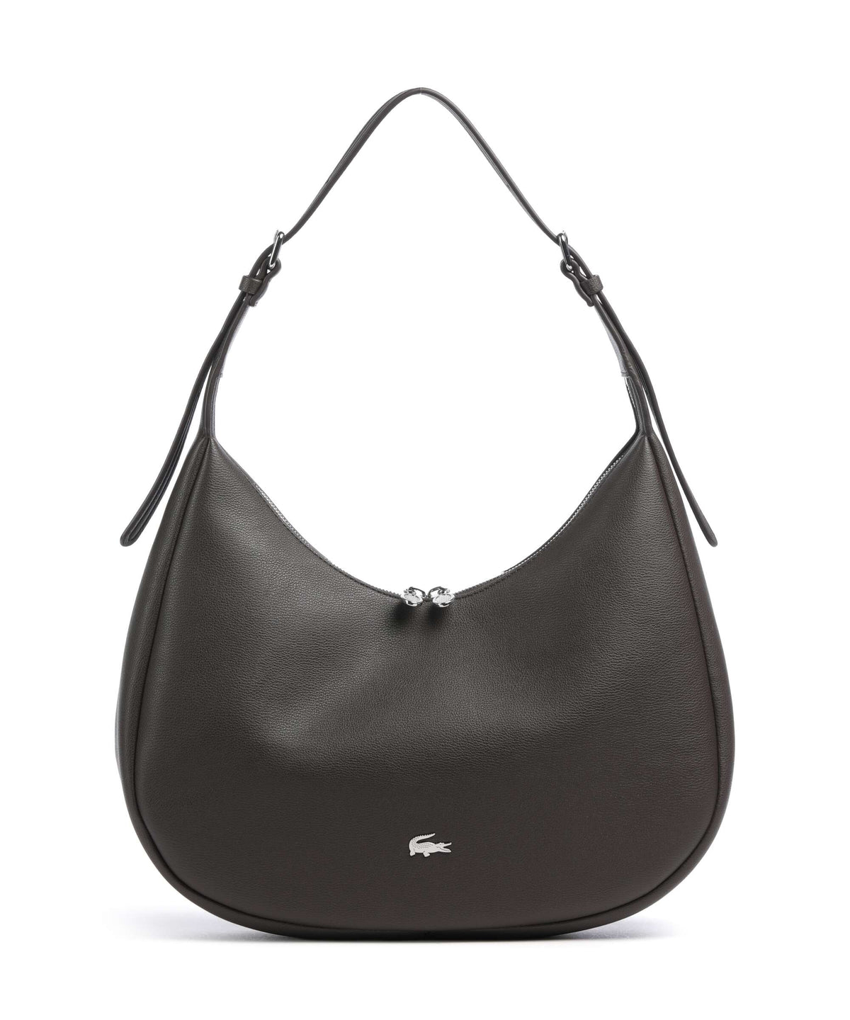 Lacoste Authentic Hobo bag dark brown