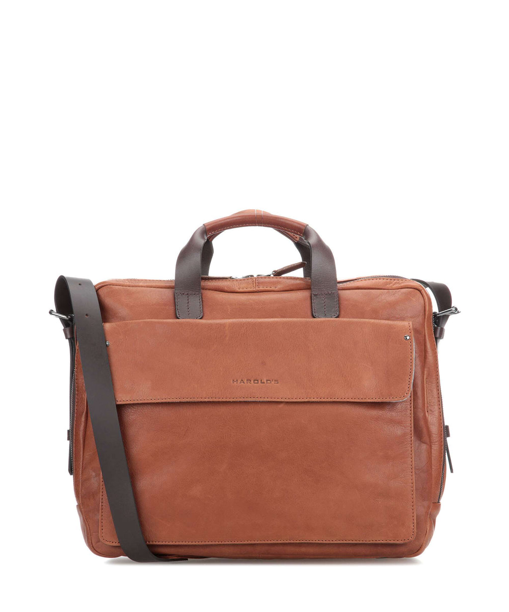 Harold's Ivy lane Briefcase cognac