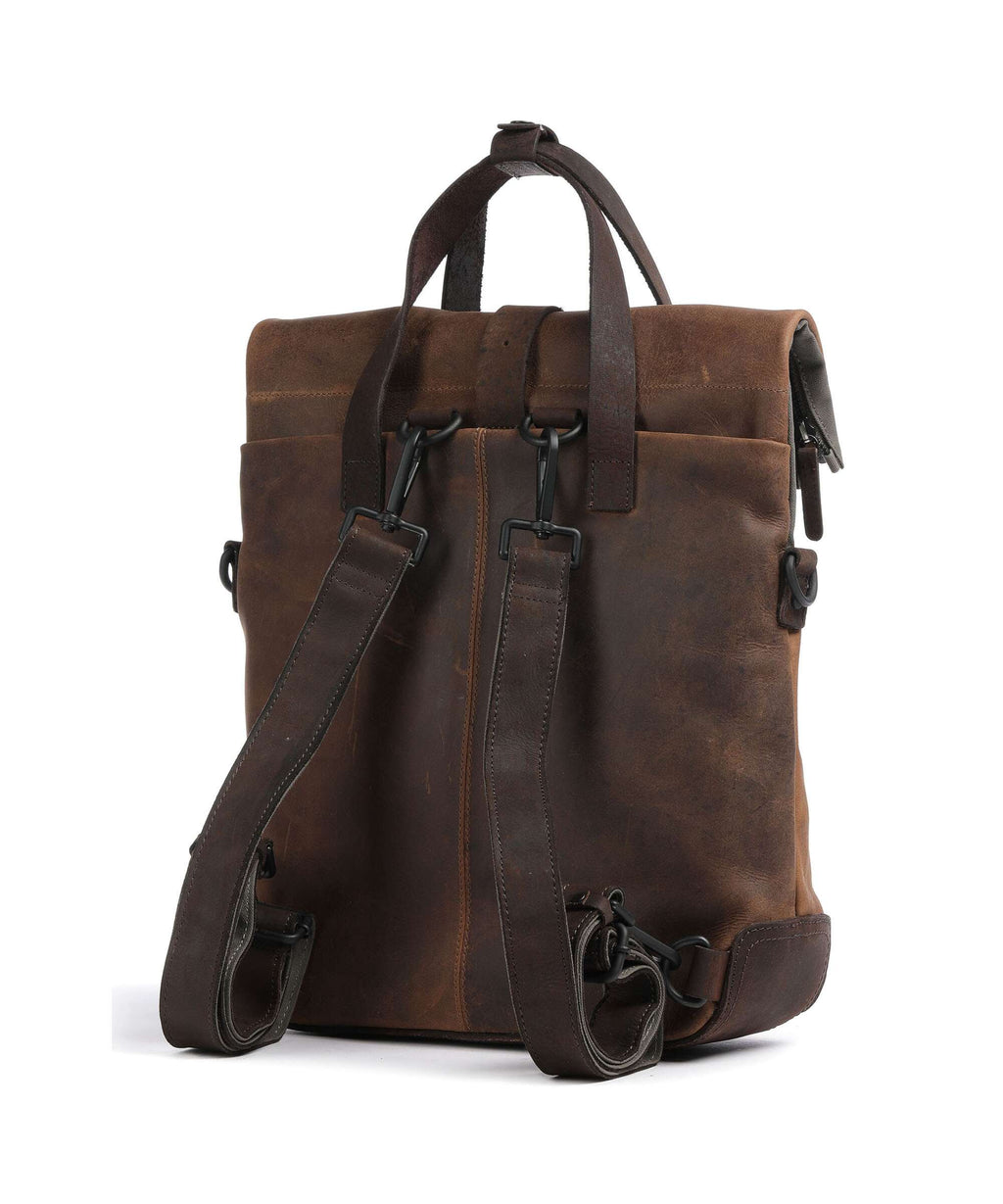 Harold's Twister Rolltop backpack natur