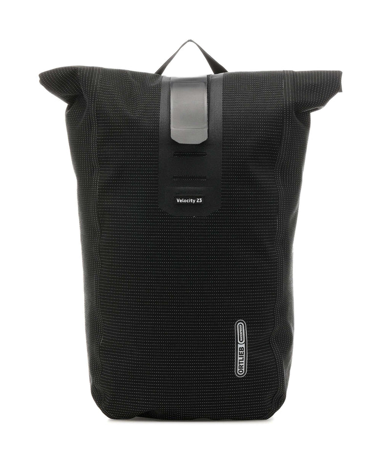 Ortlieb Velocity High Visibility 23 Rolltop backpack black reflective