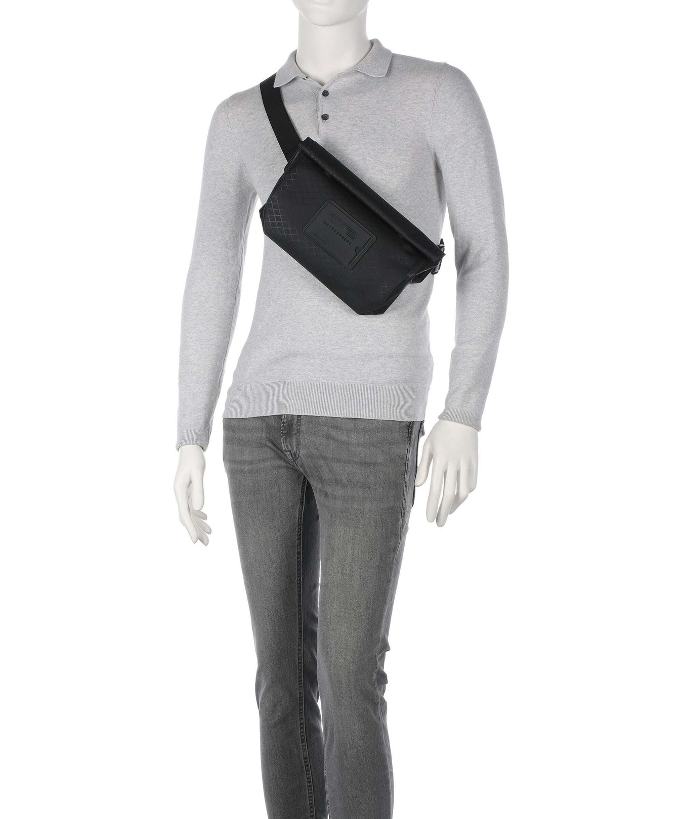 Ortlieb Metrosphere Sling bag black embossed