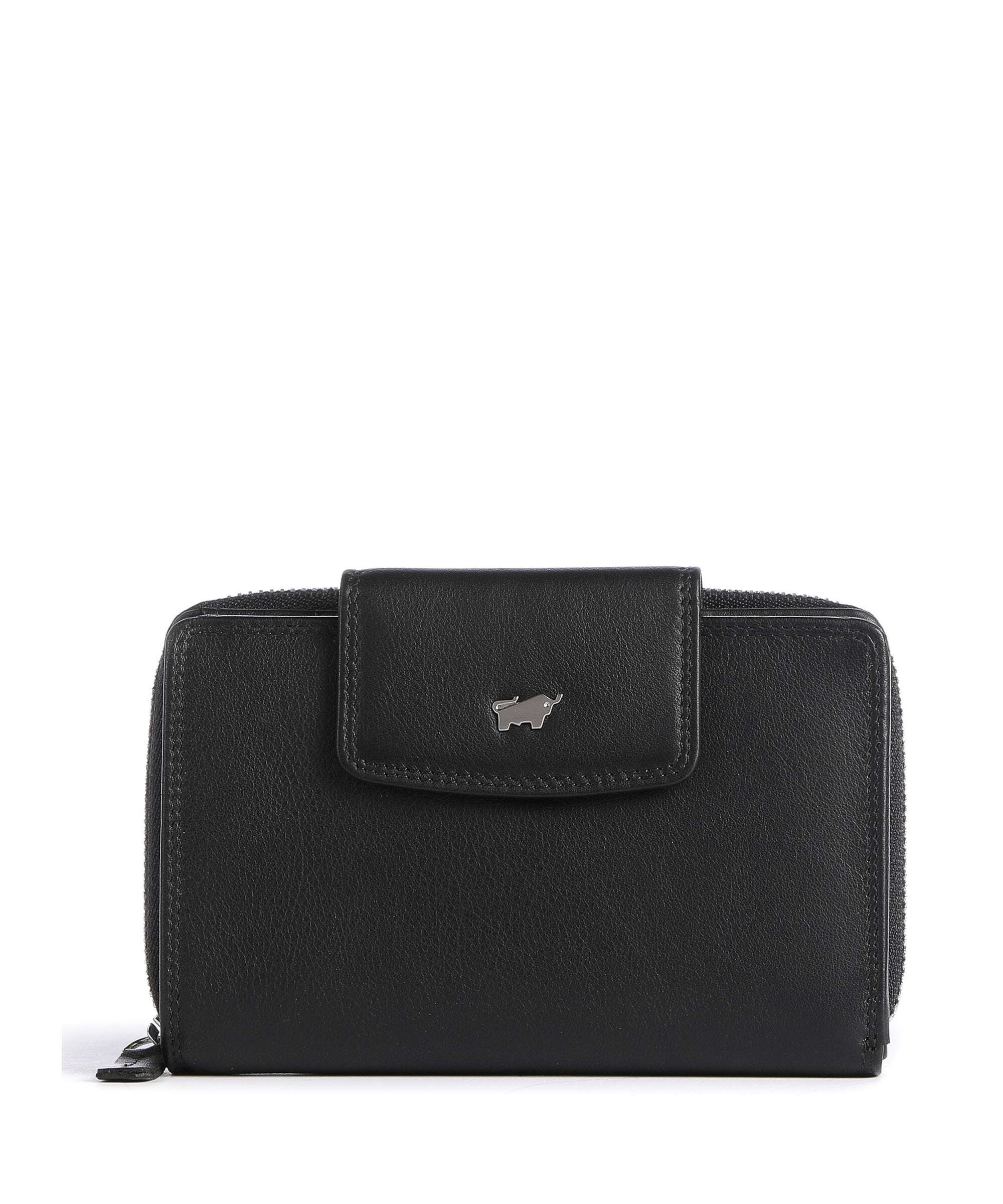 Braun Büffel Golf Secure Wallet schwarz