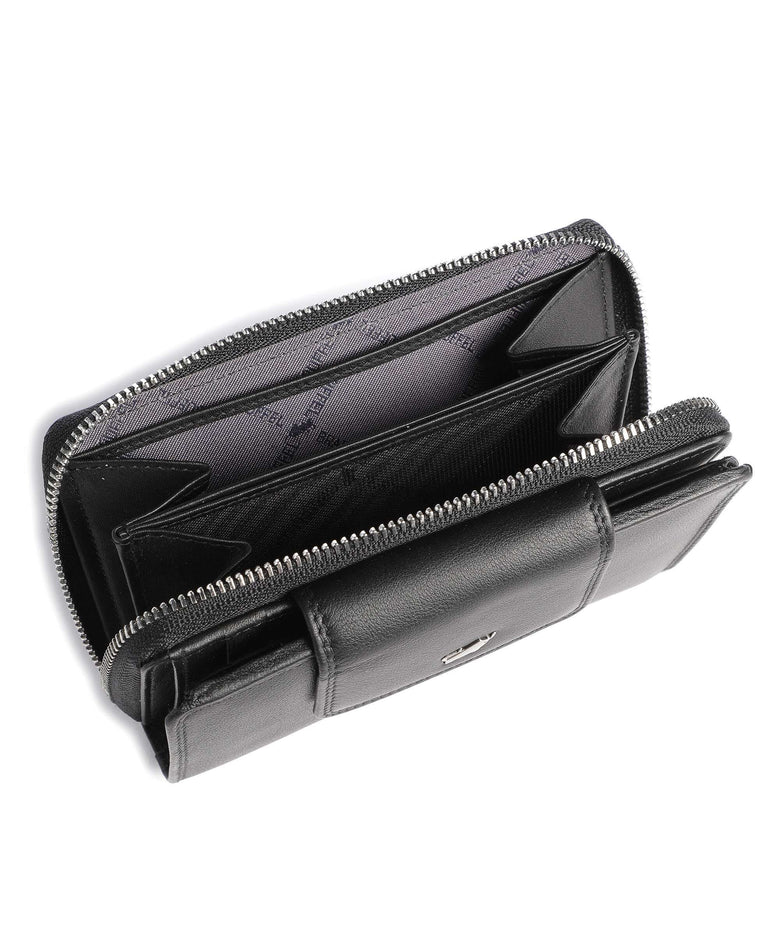 Braun Büffel Golf Secure Wallet schwarz