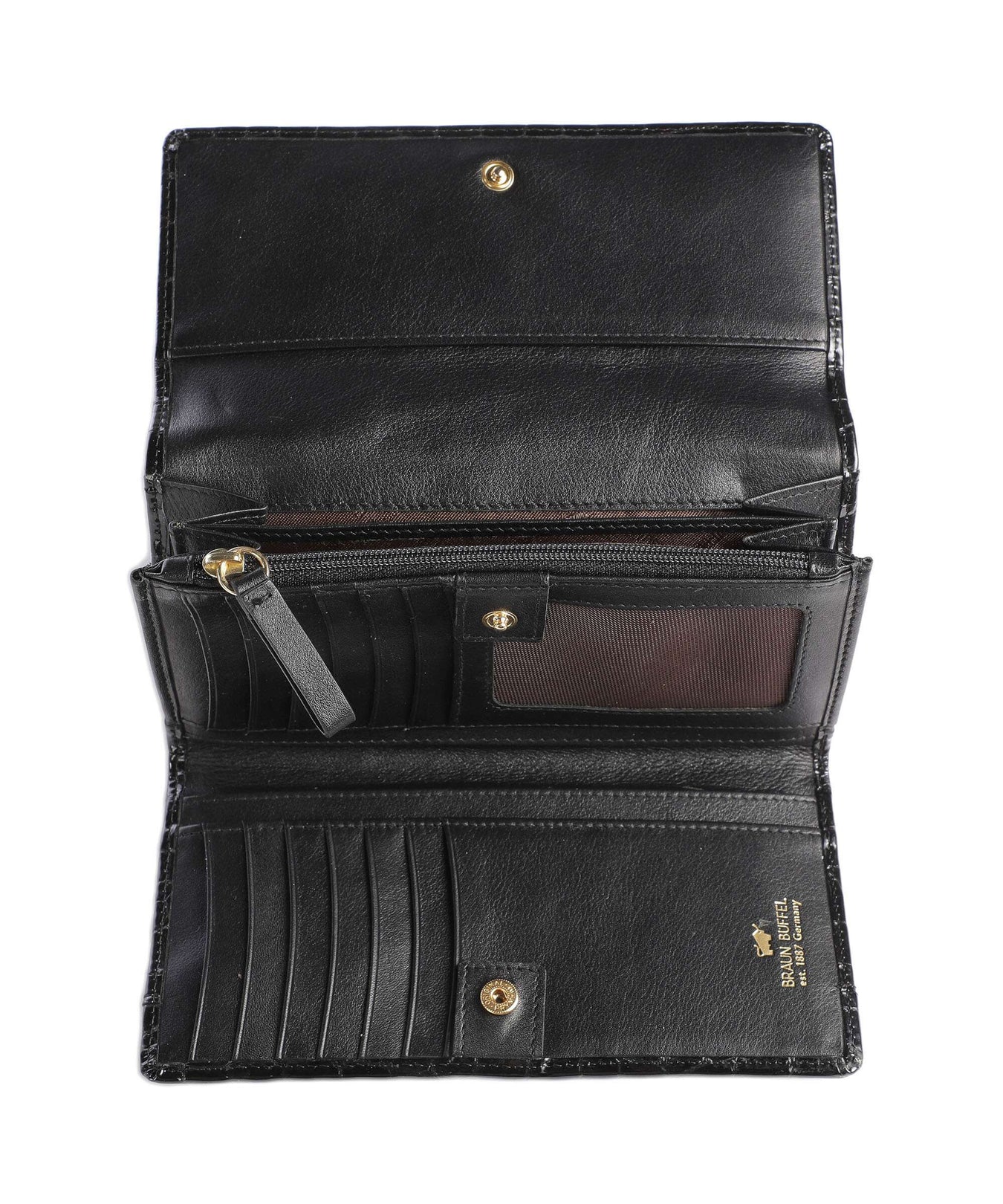 Braun Büffel Verona Wallet schwarz