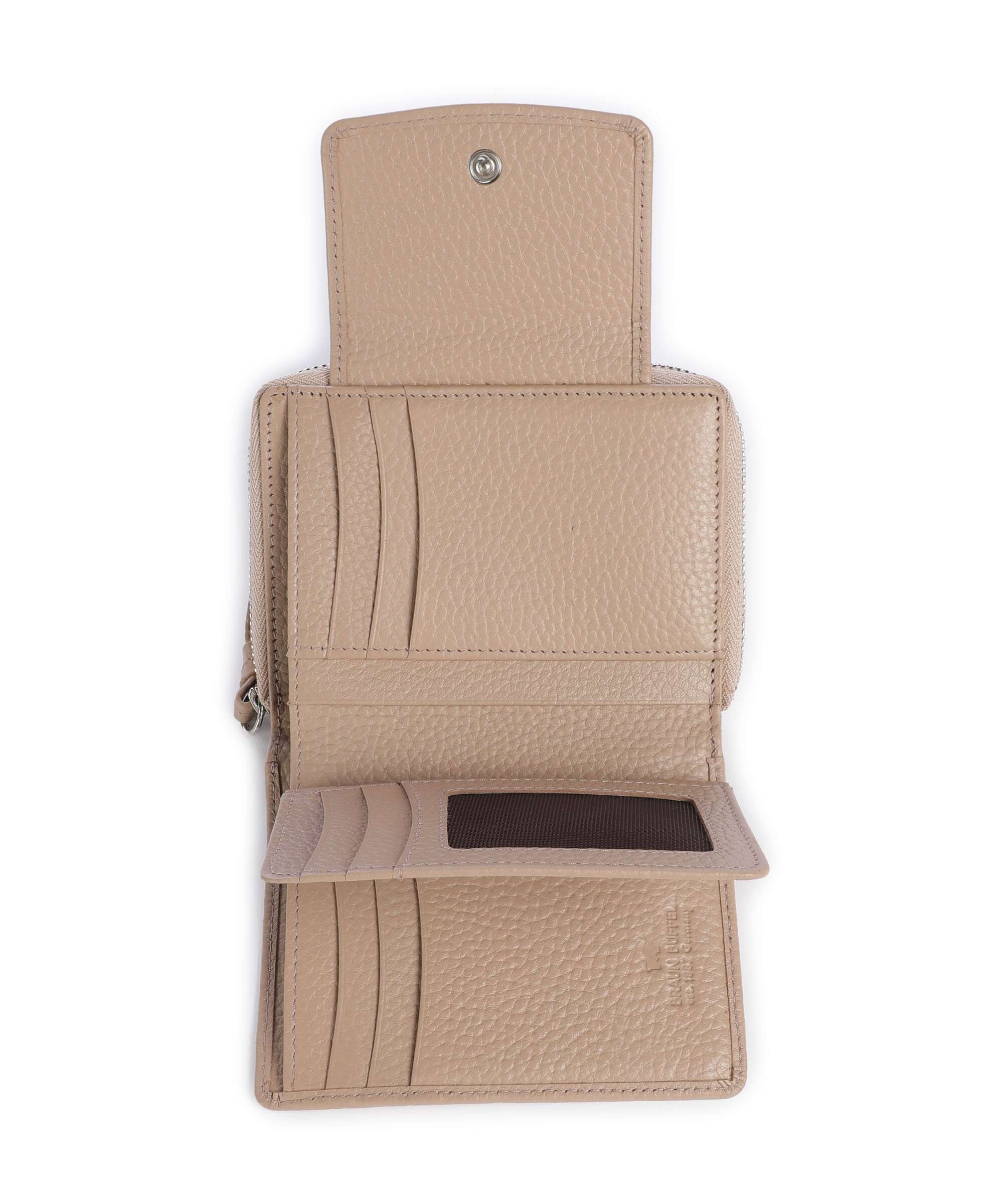 Braun Büffel Hanna M Wallet creme