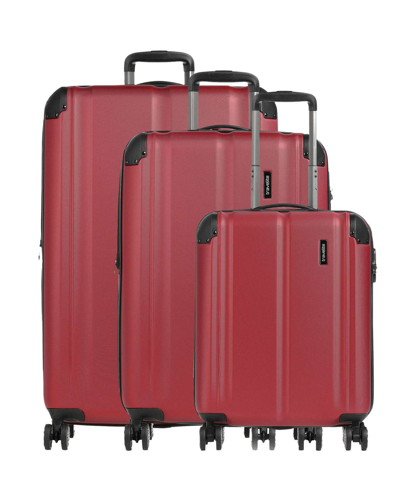 Travelite City Suitcase set (4 wheels) rot