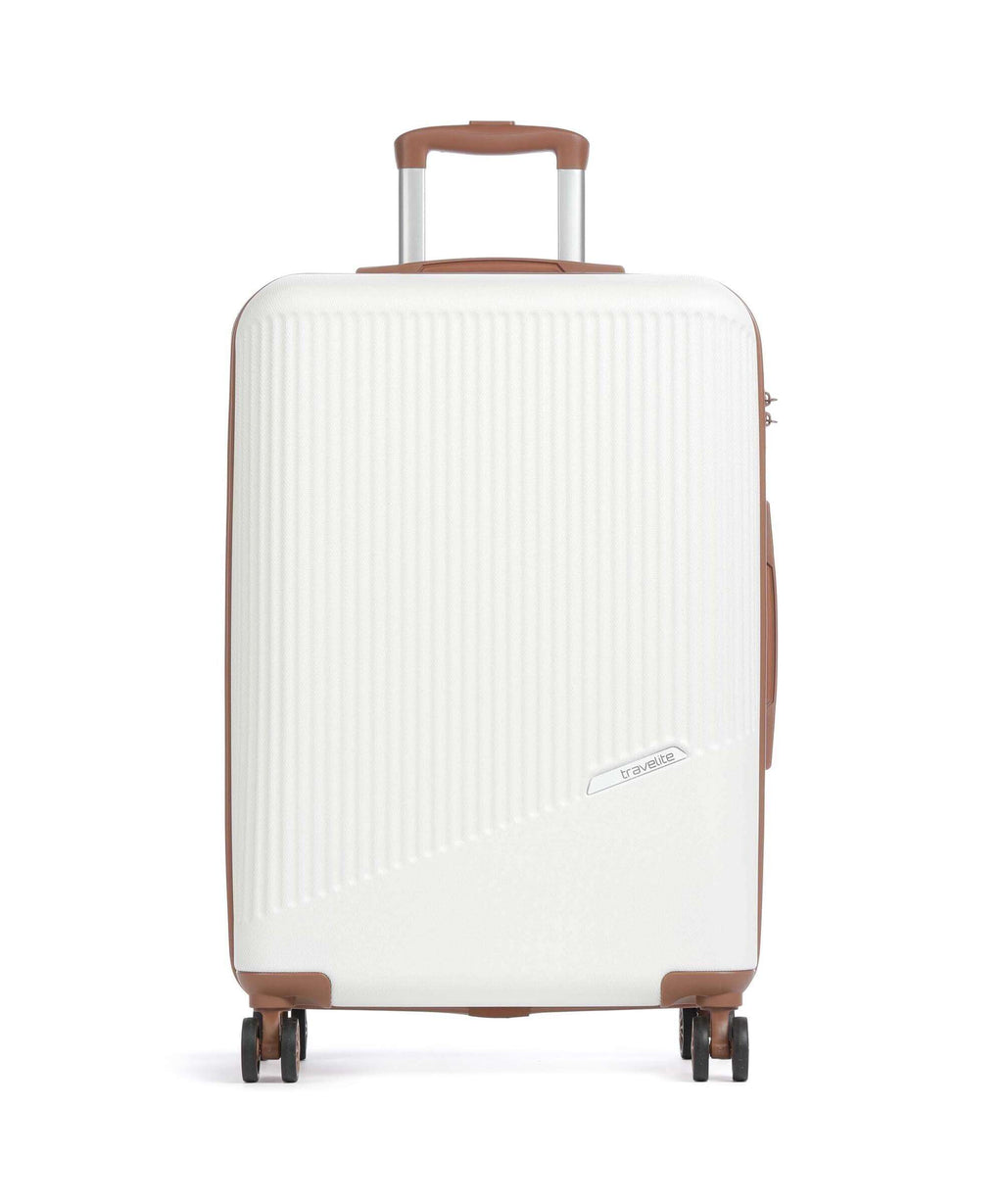 Travelite Bali Spinner (4 wheels) weiss/cognac