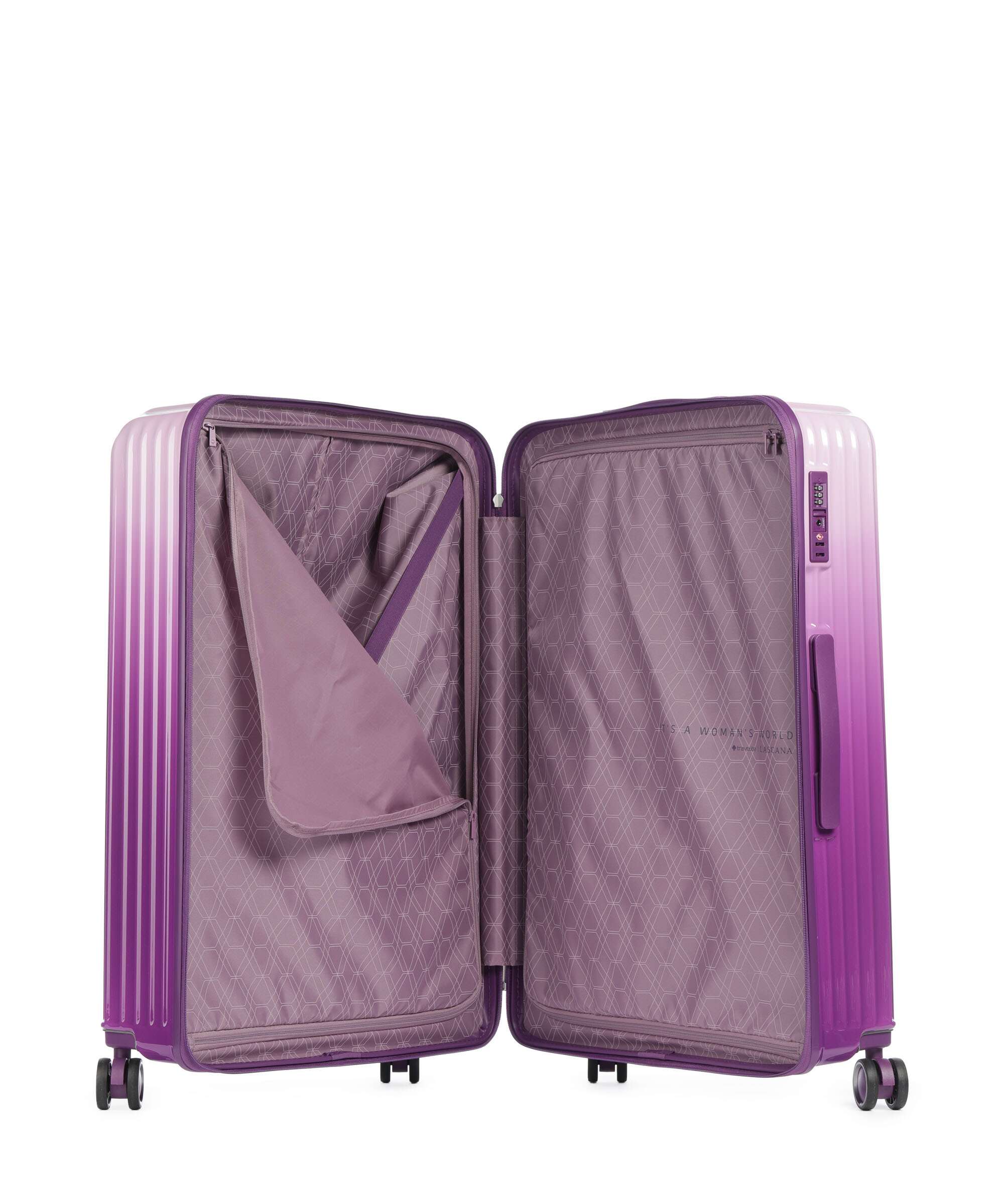 Travelite Lascana Edition Spinner (4 wheels) purple degrade
