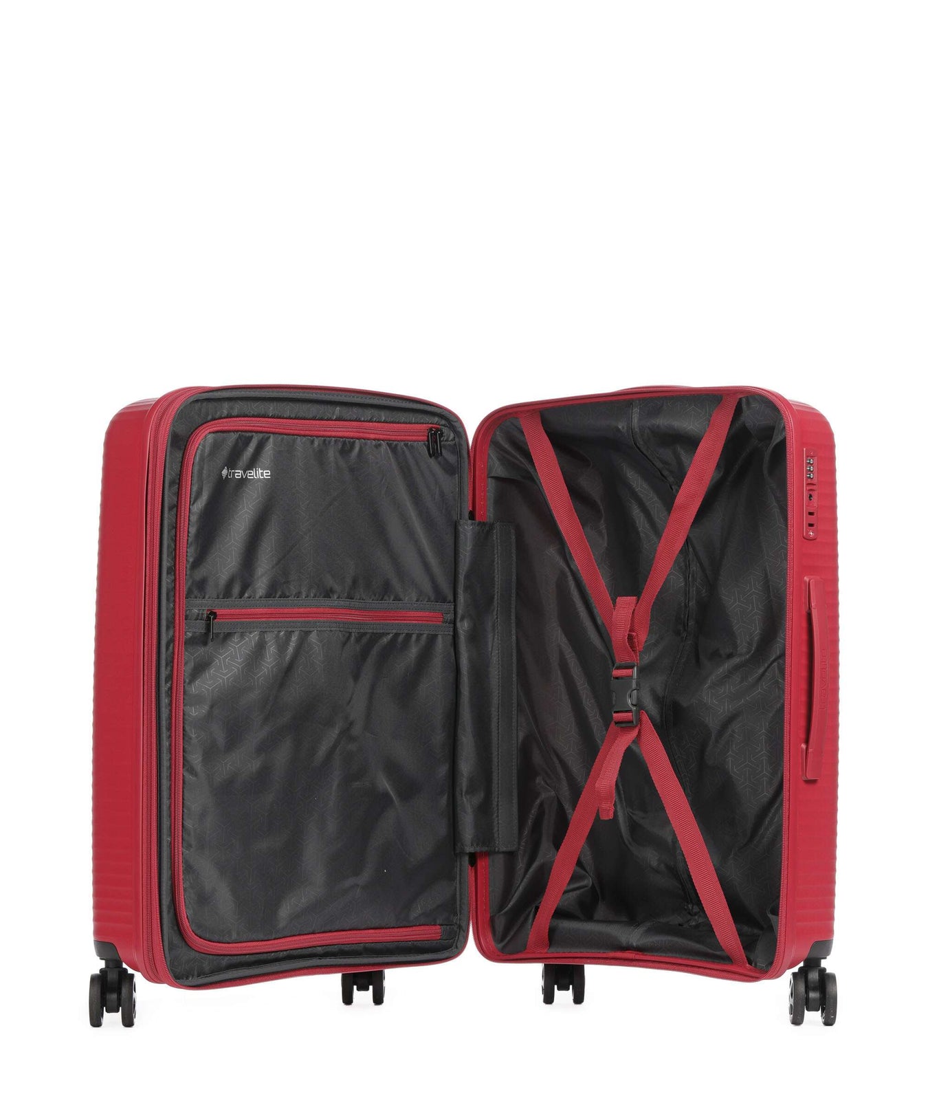 Travelite Air Stripe Spinner (4 wheels) red