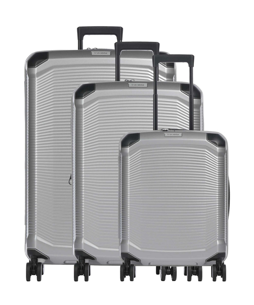 Travelite Millenium Suitcase set (4 wheels) silver