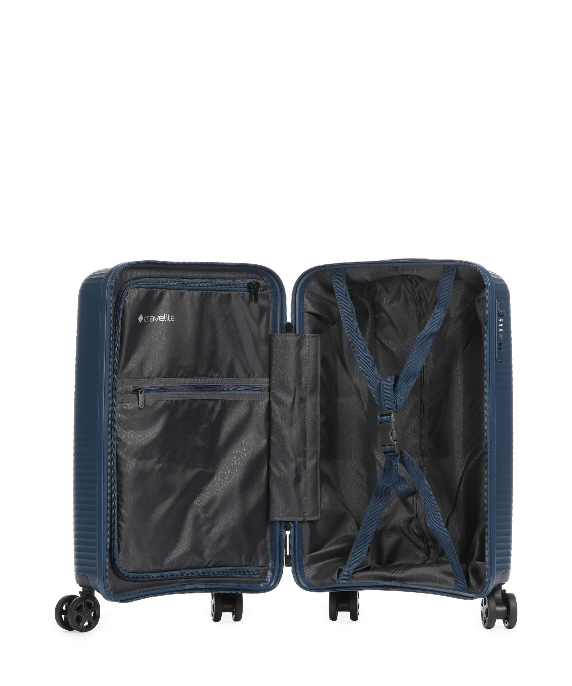 Travelite Air Stripe Slim Spinner (4 wheels) navy