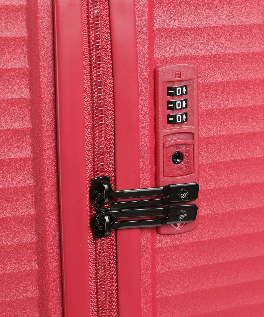 Travelite Air Stripe Slim Suitcase set (4 wheels) red