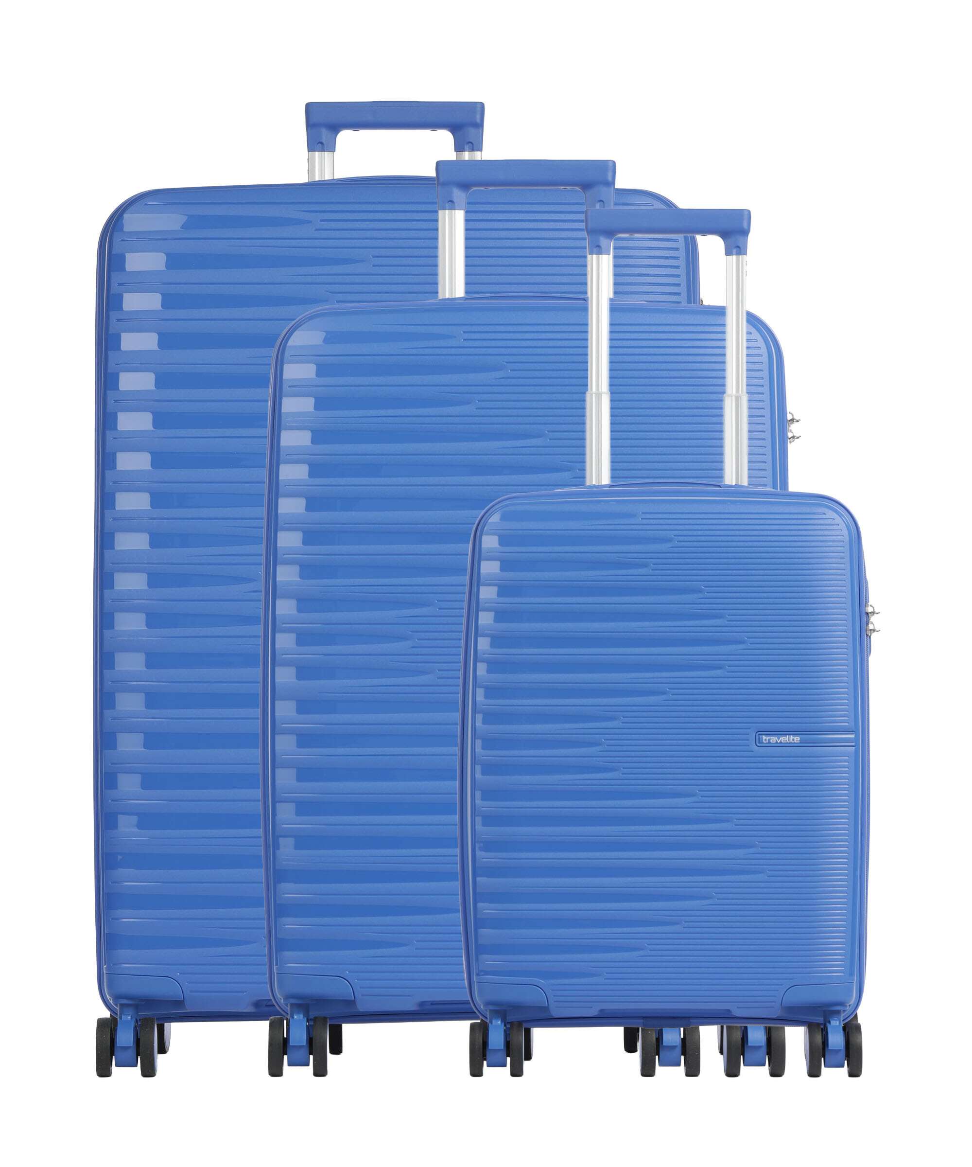 Travelite Pacific Suitcase set (4 wheels) blue