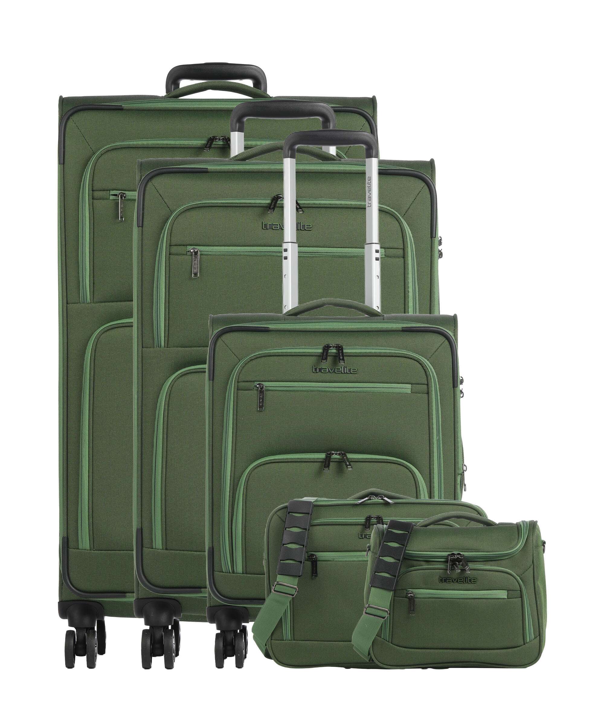 Travelite Cubis Suitcase set (4 wheels) green