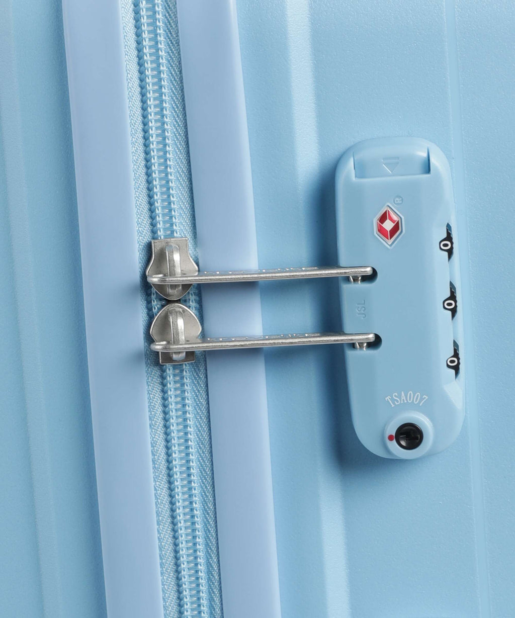 Travelite Pacific Suitcase set (4 wheels) light blue