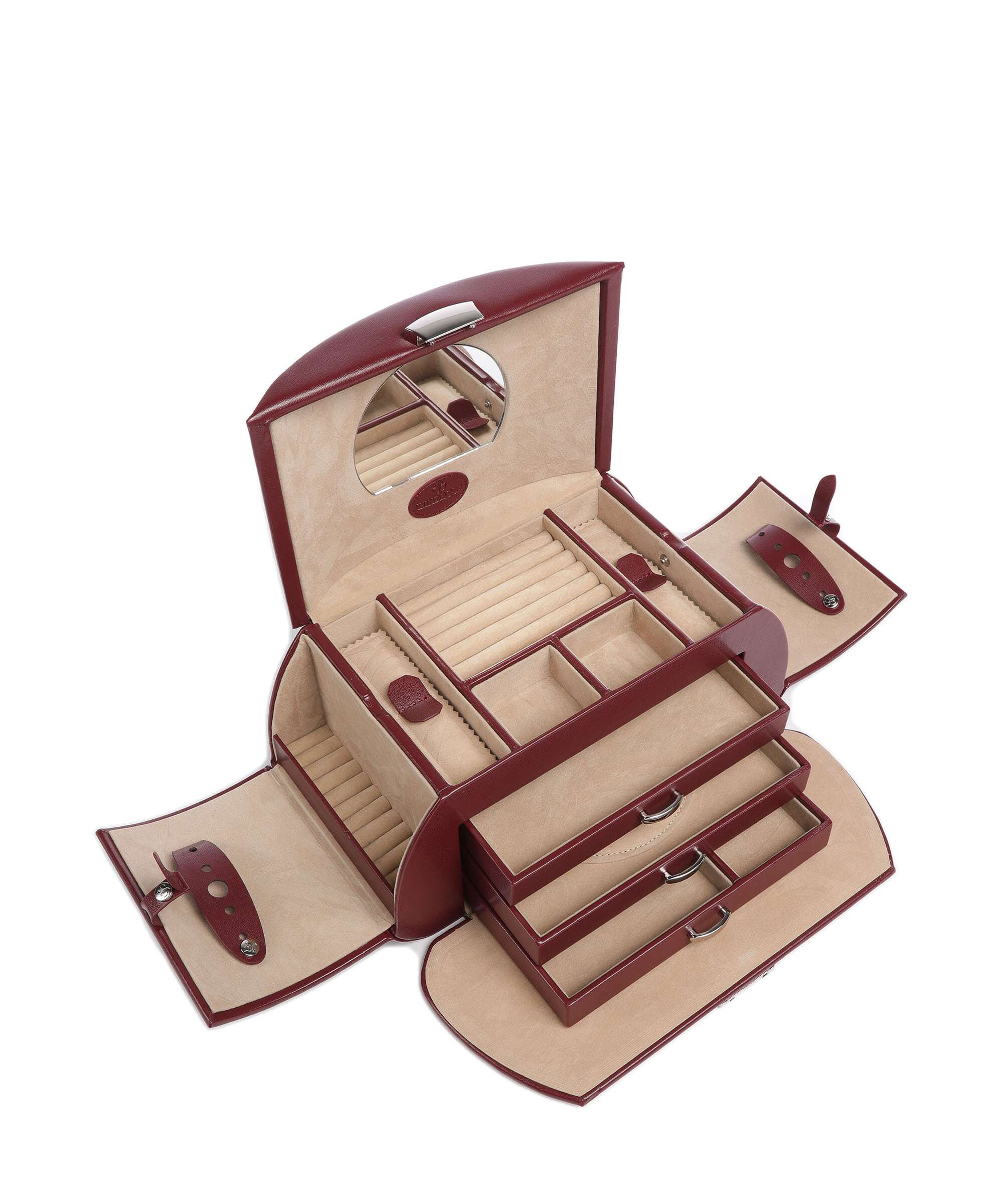 Windrose Merino Jewelry box imitation leather rot - 803689.00 – WARDOW