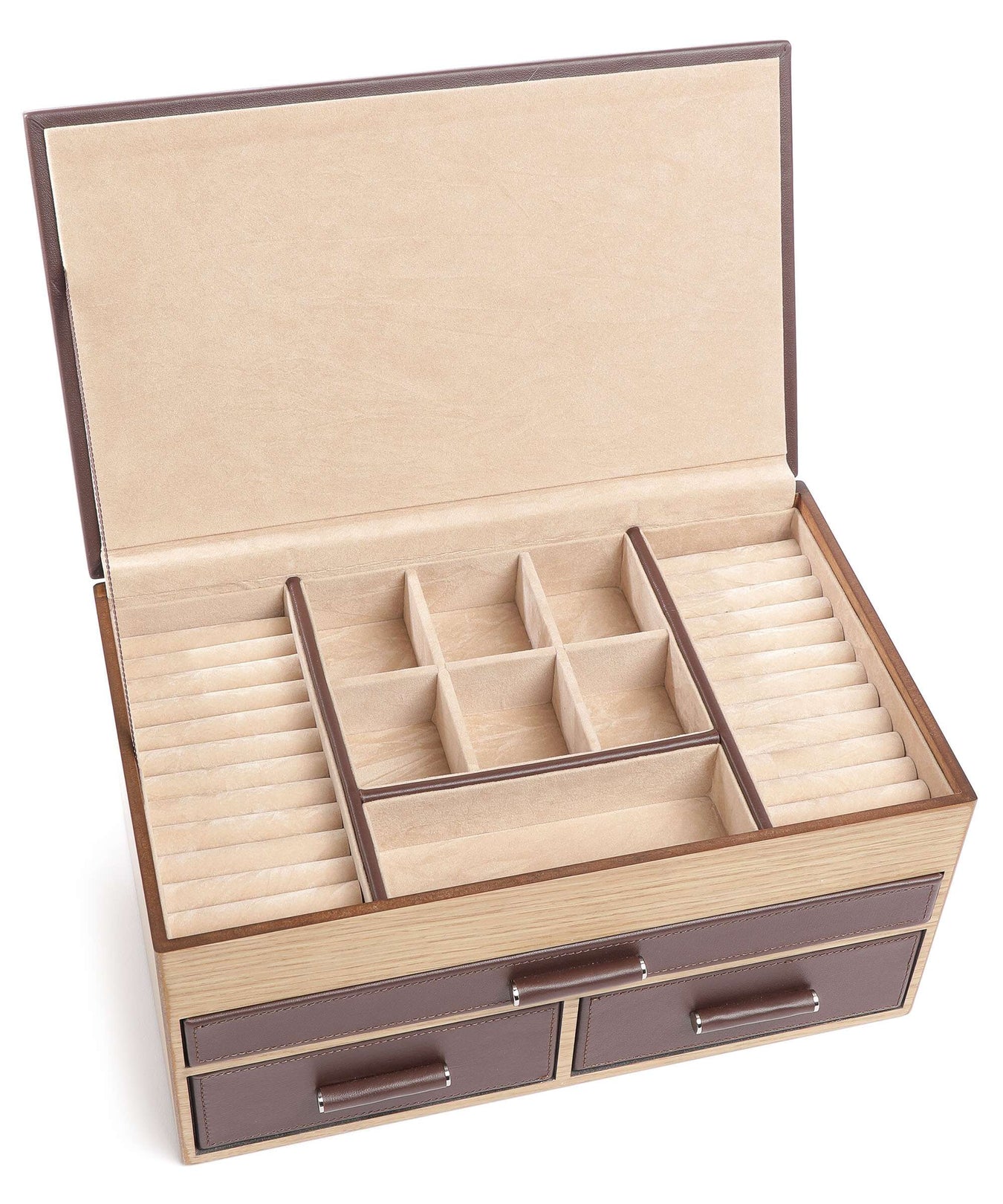 Windrose Wood Jewelry box braun
