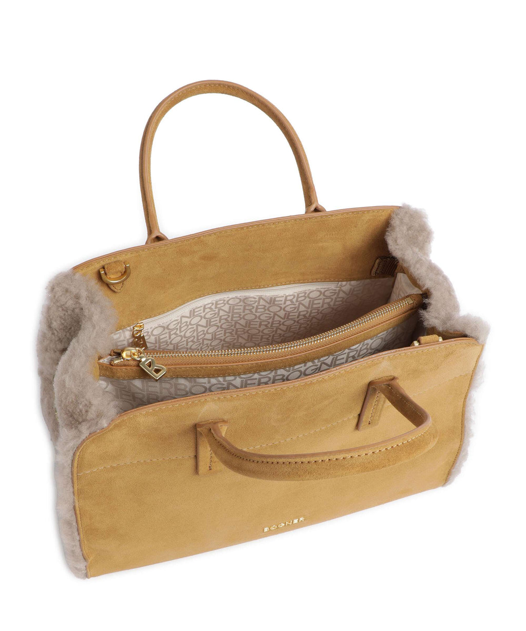 Bogner Banff Frisé Handbag light brown