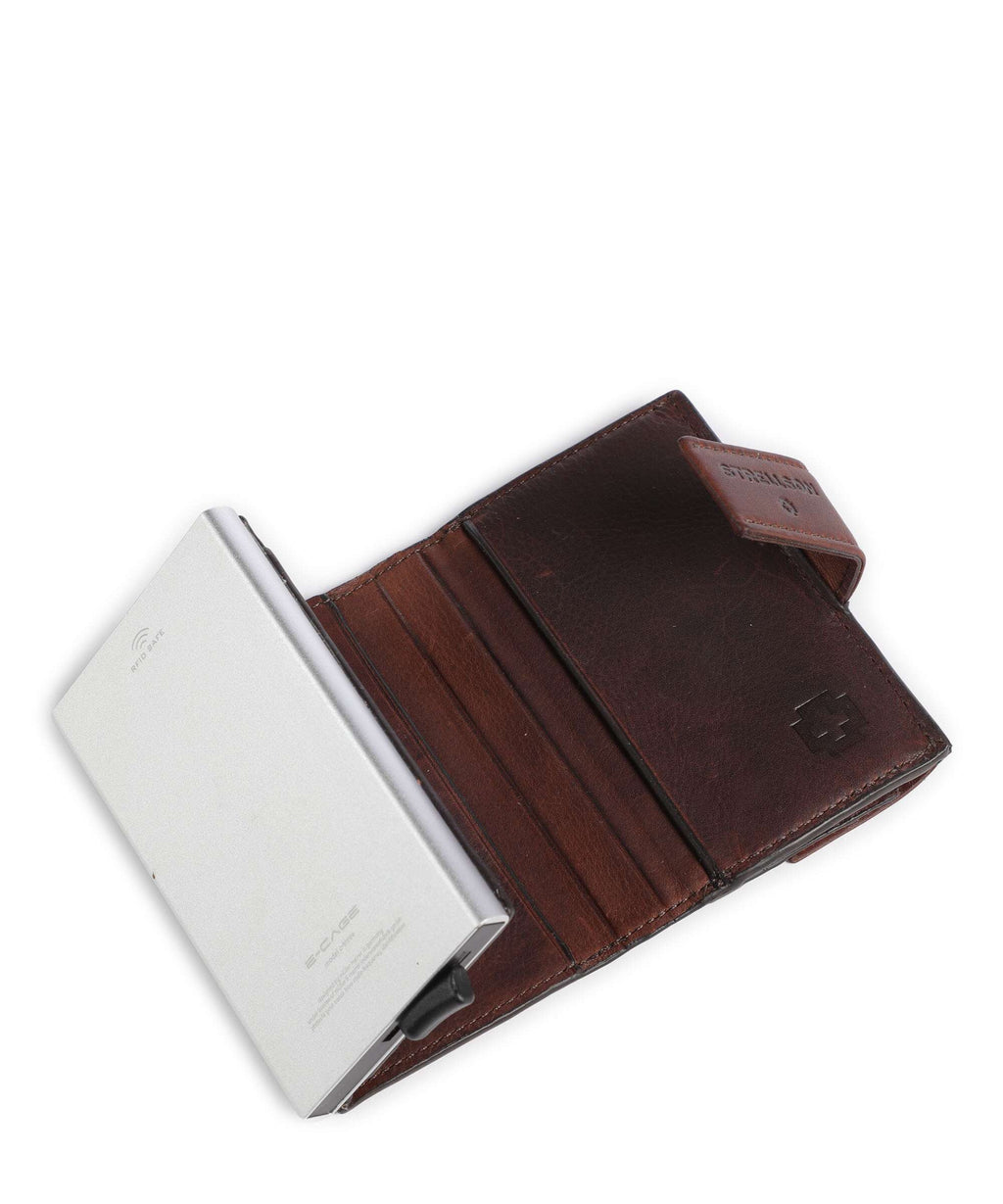 Strellson Brick Lane C-Three RFID Credit card holder dark brown