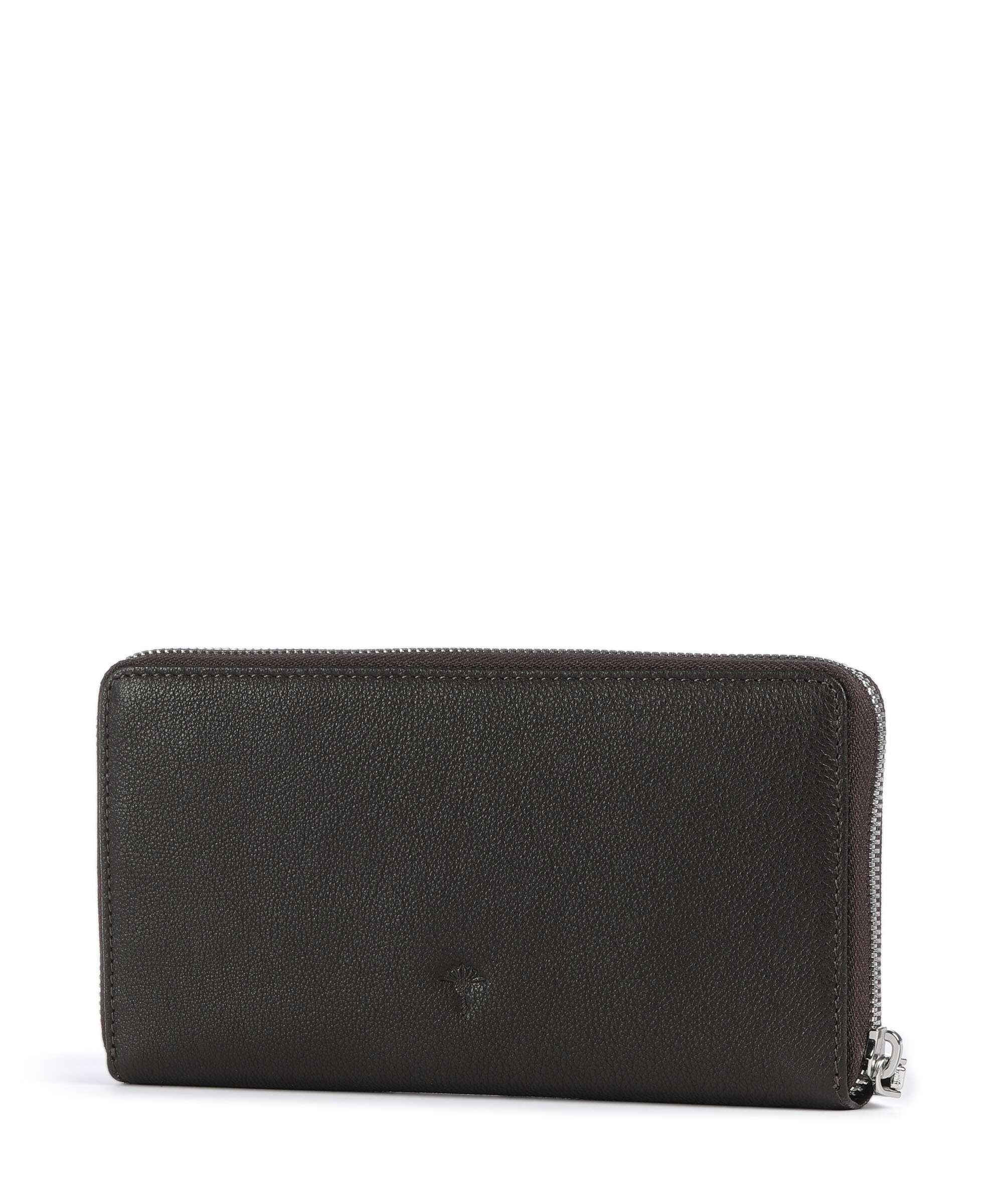 JOOP! Laneta Yura Wallet grained goatskin leather dark brown