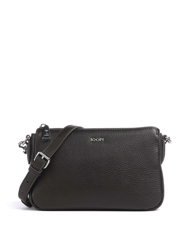JOOP! Pompeji Jasmina Crossbody bag grained cow leather dark brown