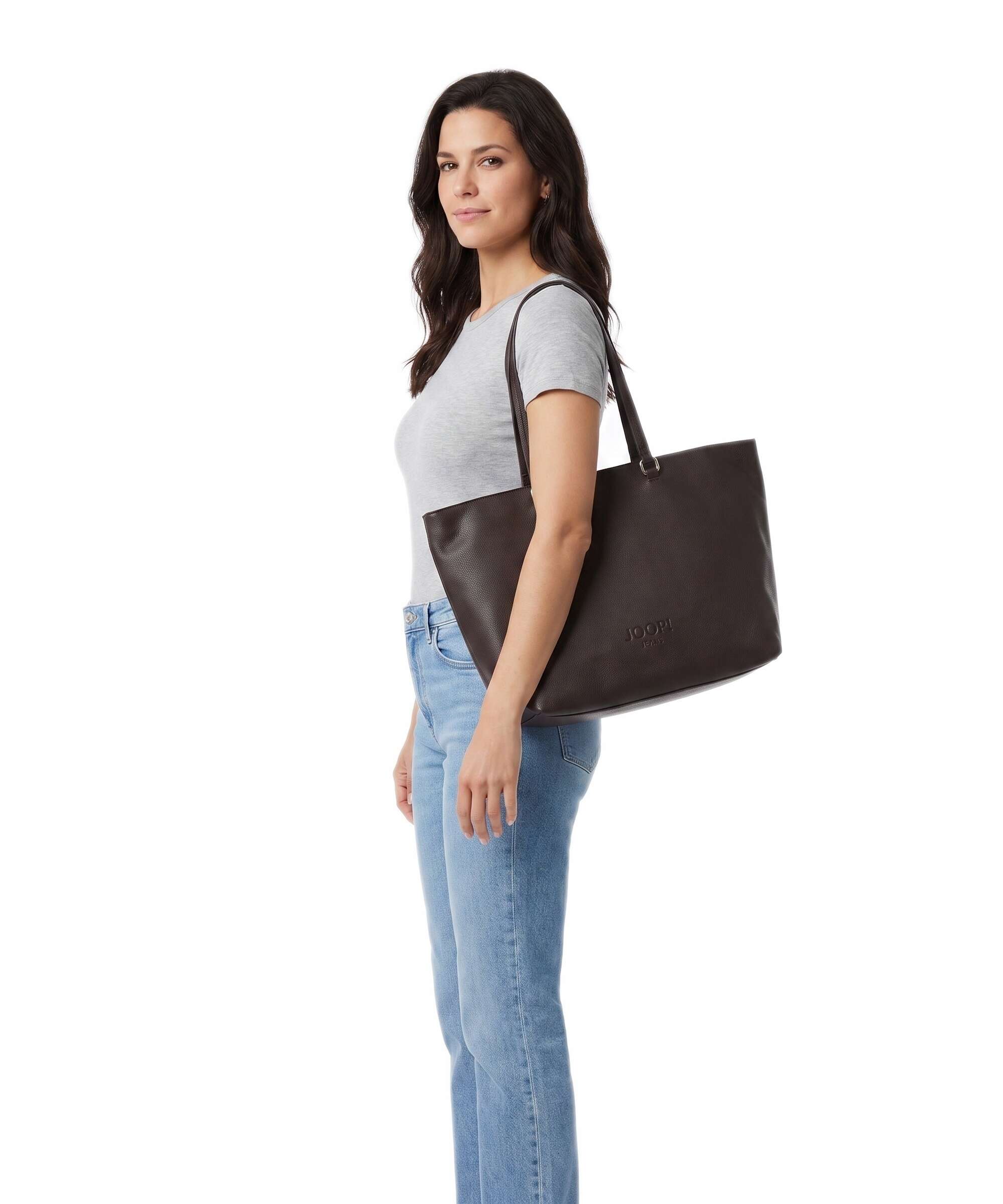 JOOP! Jeans Cuore Lettera Lara Tote bag darkbrown