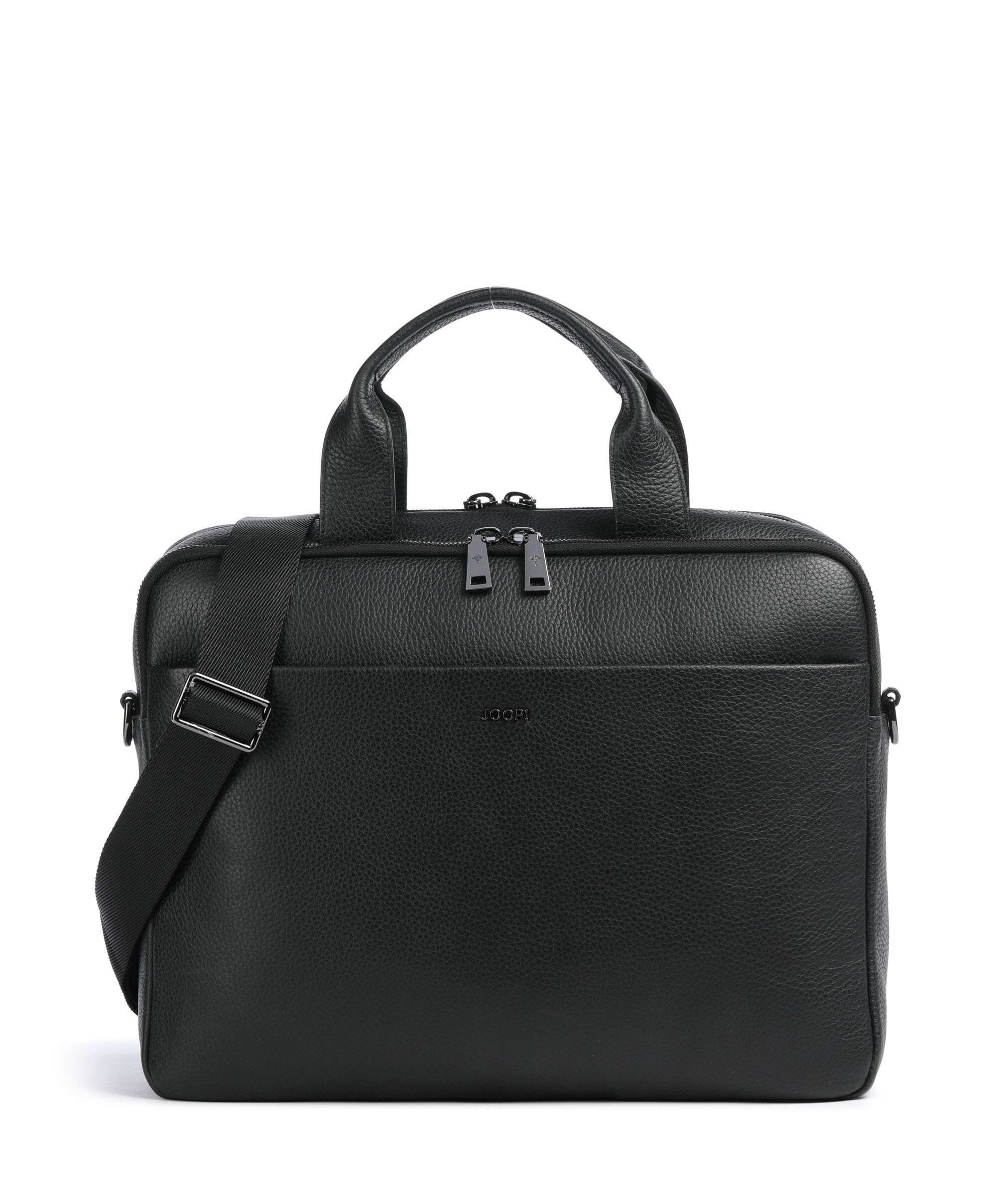 JOOP! Cardona Pandion Briefcase 15″ grained leather black