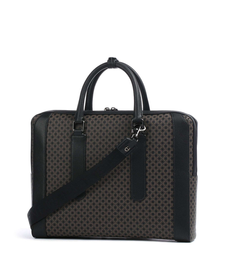 Aigner The Core Briefcase dadino brown