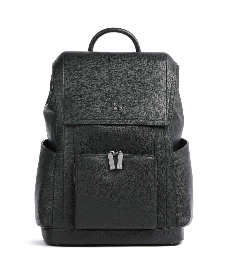Aigner Matteo L Backpack 13″ grained cow leather black
