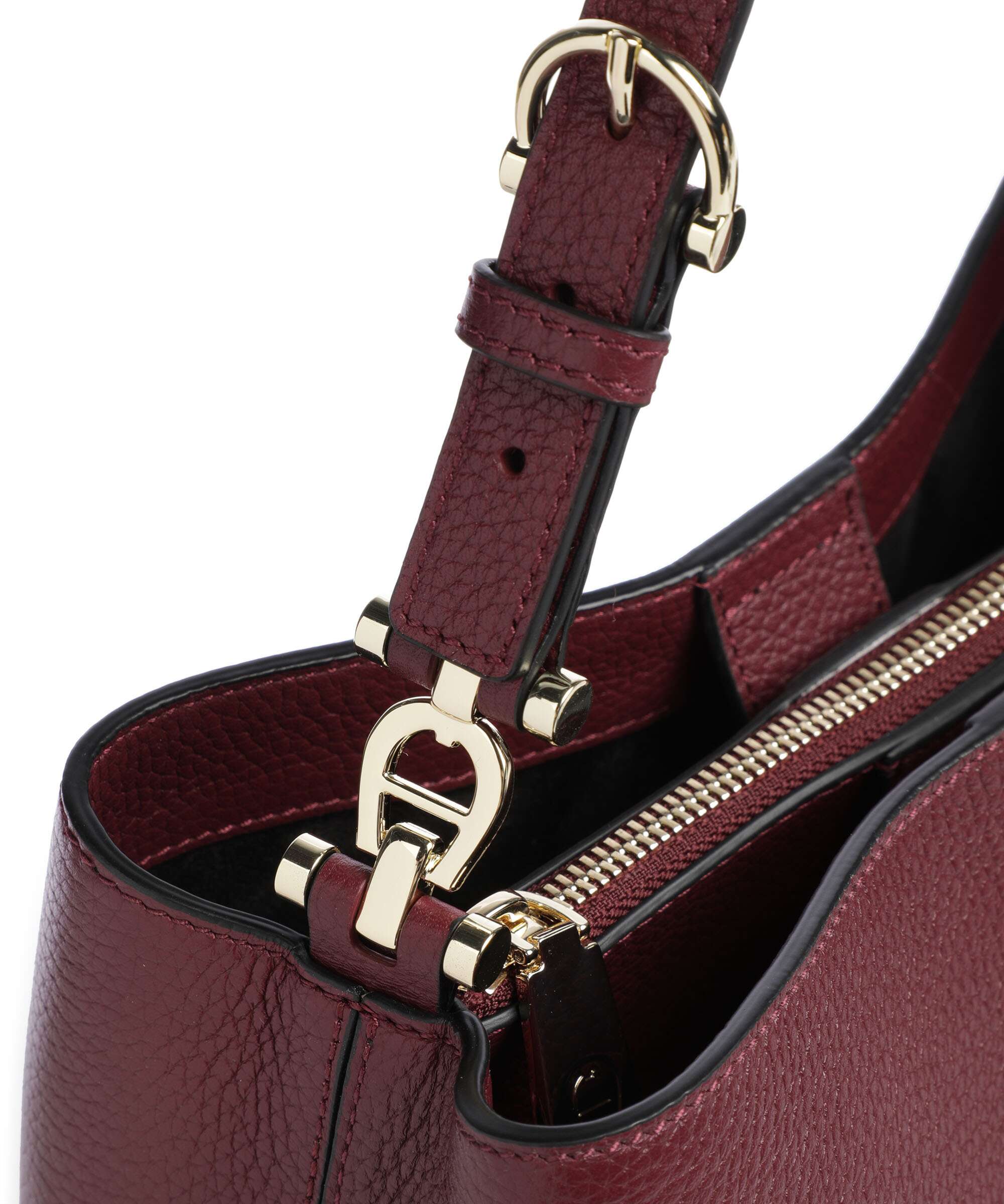 Aigner Delia M Hobo bag burgundy