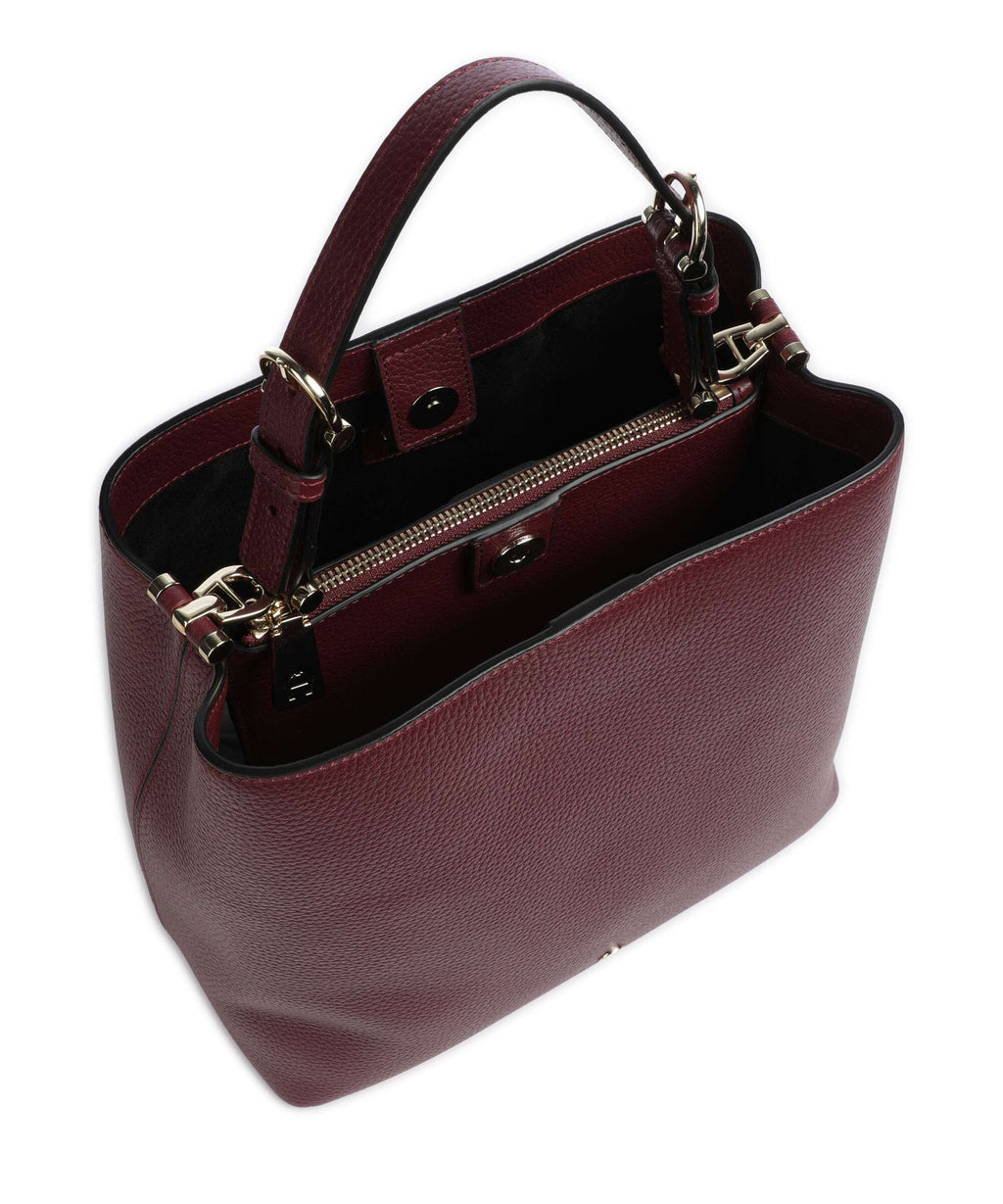 Aigner Delia M Hobo bag burgundy