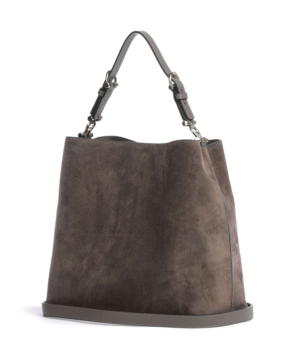 Aigner Delia M Hobo bag coal brown