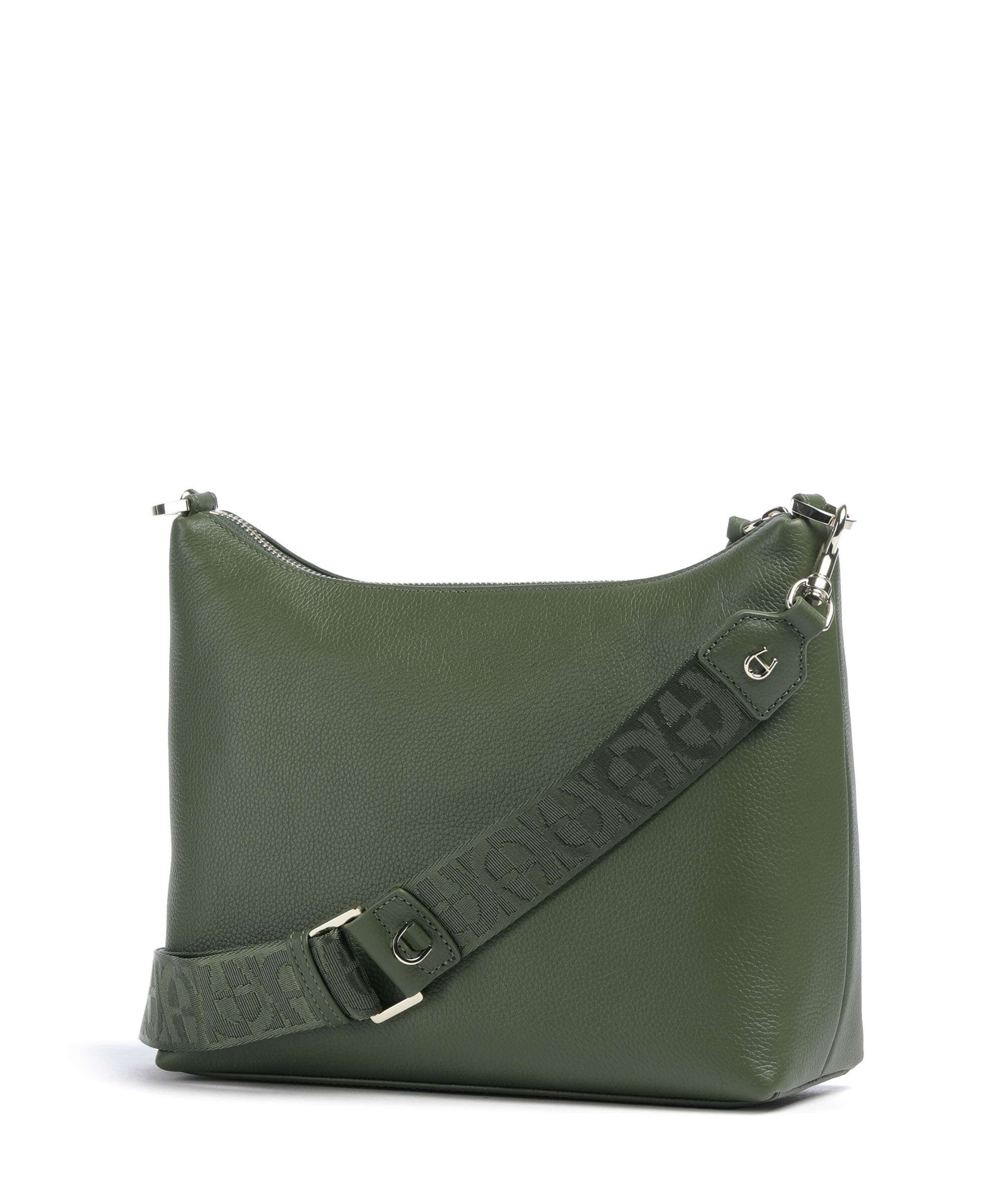 Aigner Zita S Crossbody bag grained cow leather dark olive