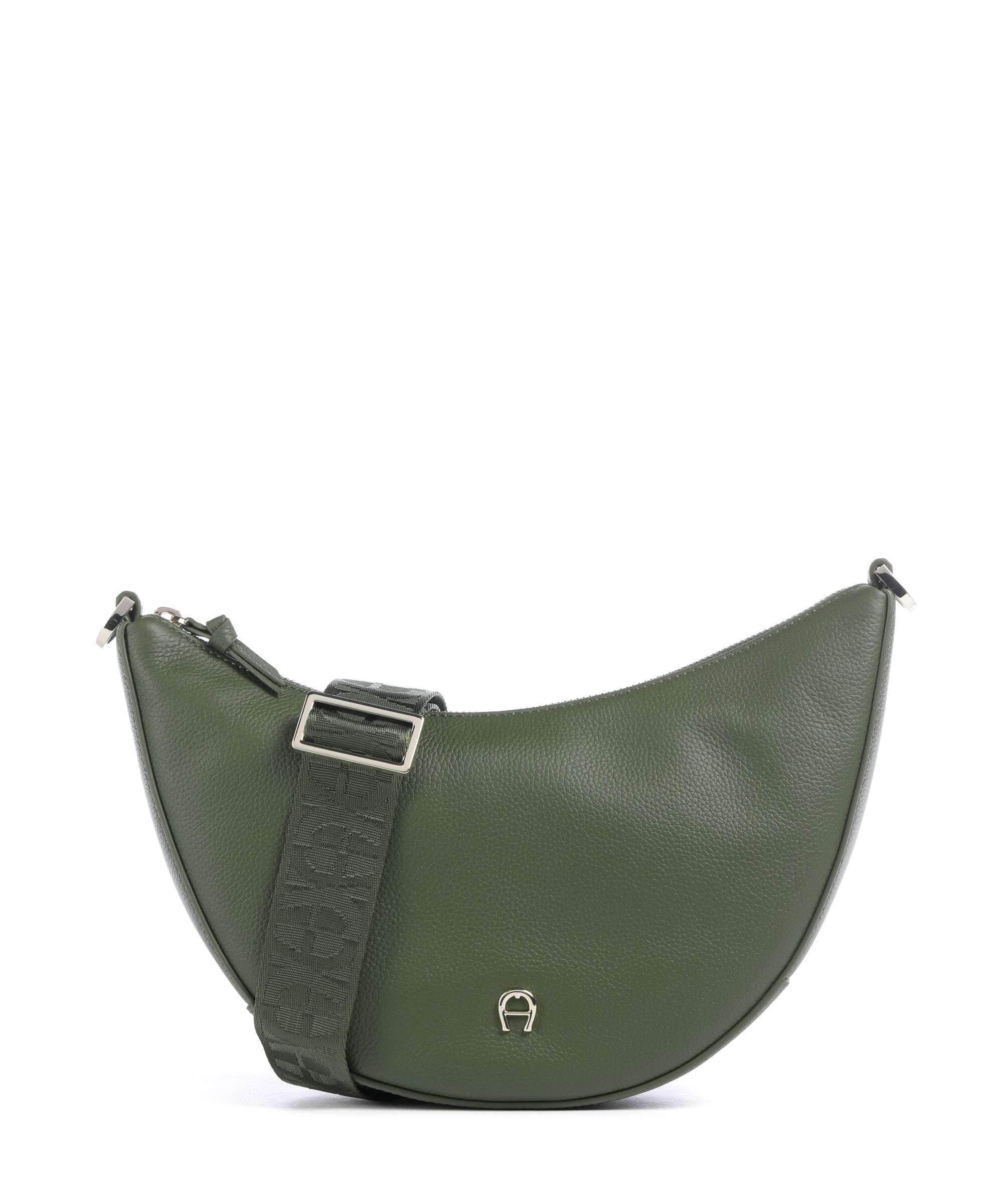 Aigner Zita S Crossbody bag grained leather dark olive - 132386