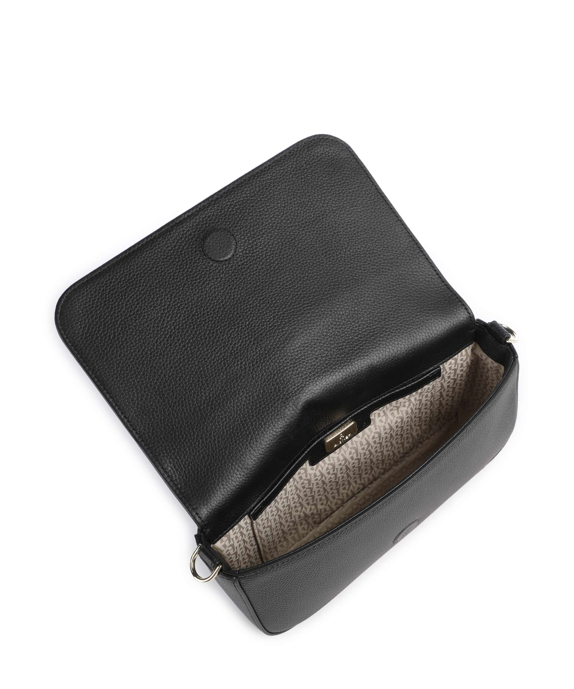 Aigner Zita S Crossbody bag grained cow leather black - 132417