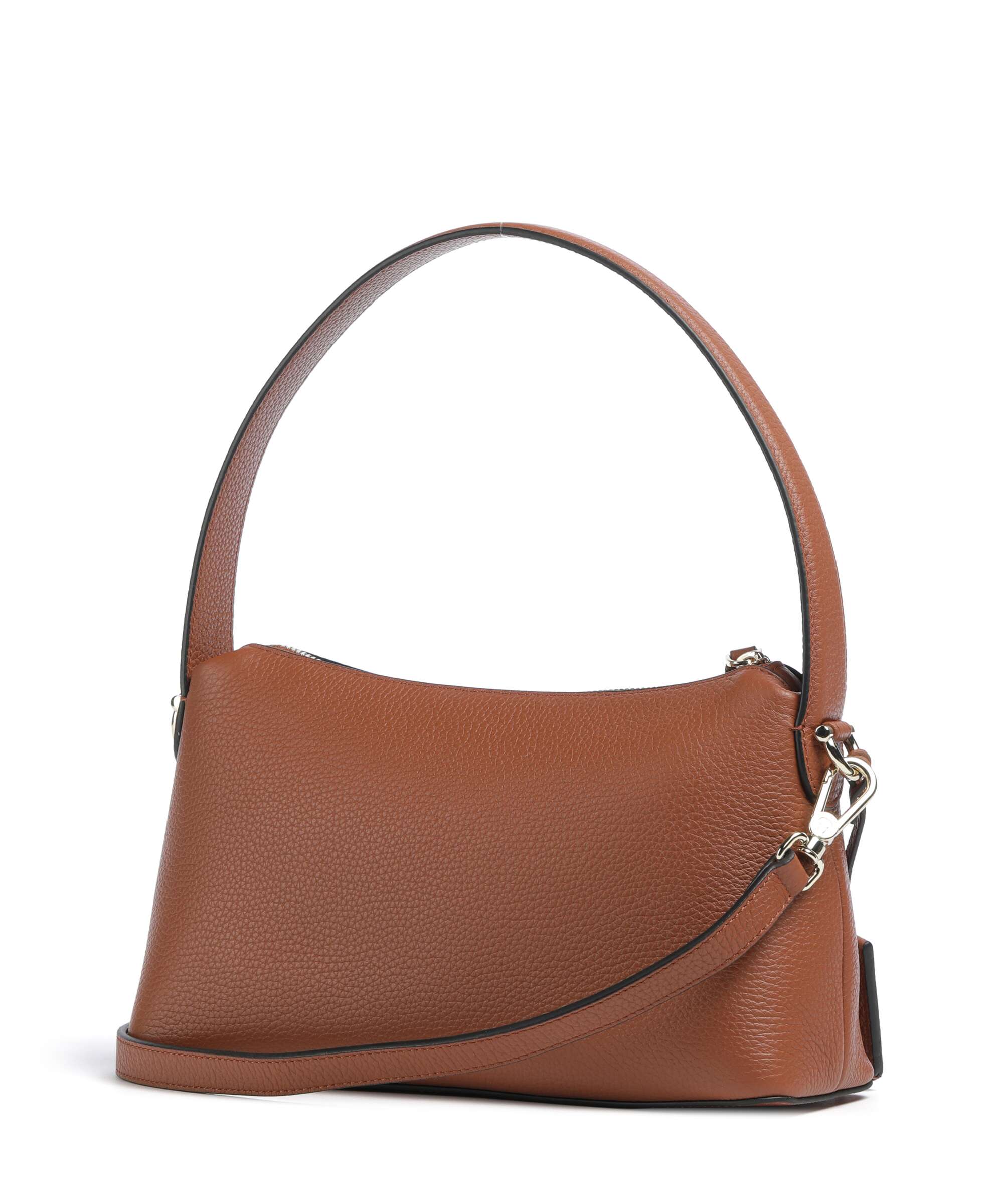 Aigner Delia S Shoulder bag grained cow leather cognac brown