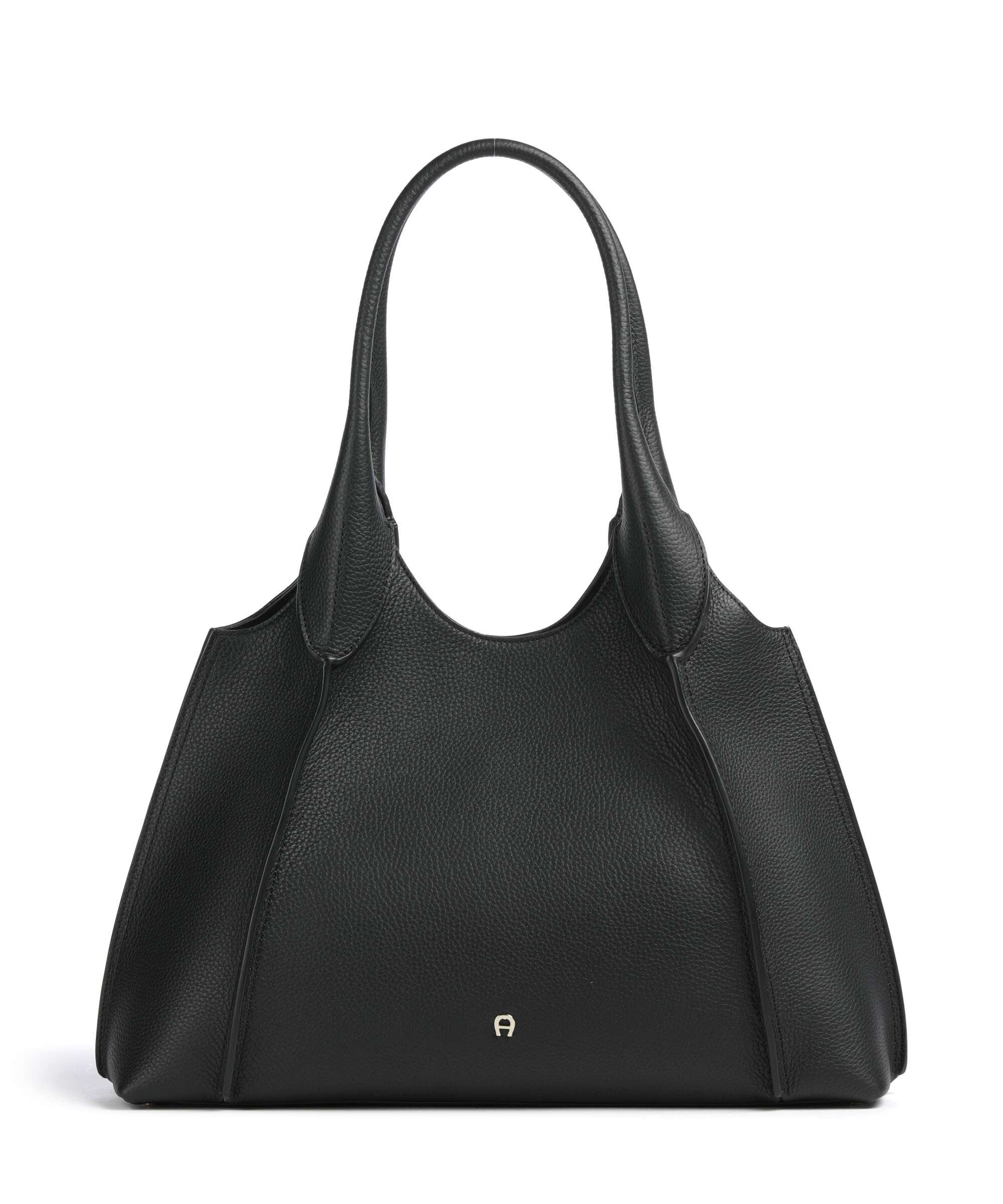 Aigner Kayla L Hobo bag grained cow leather black - 136868-0002