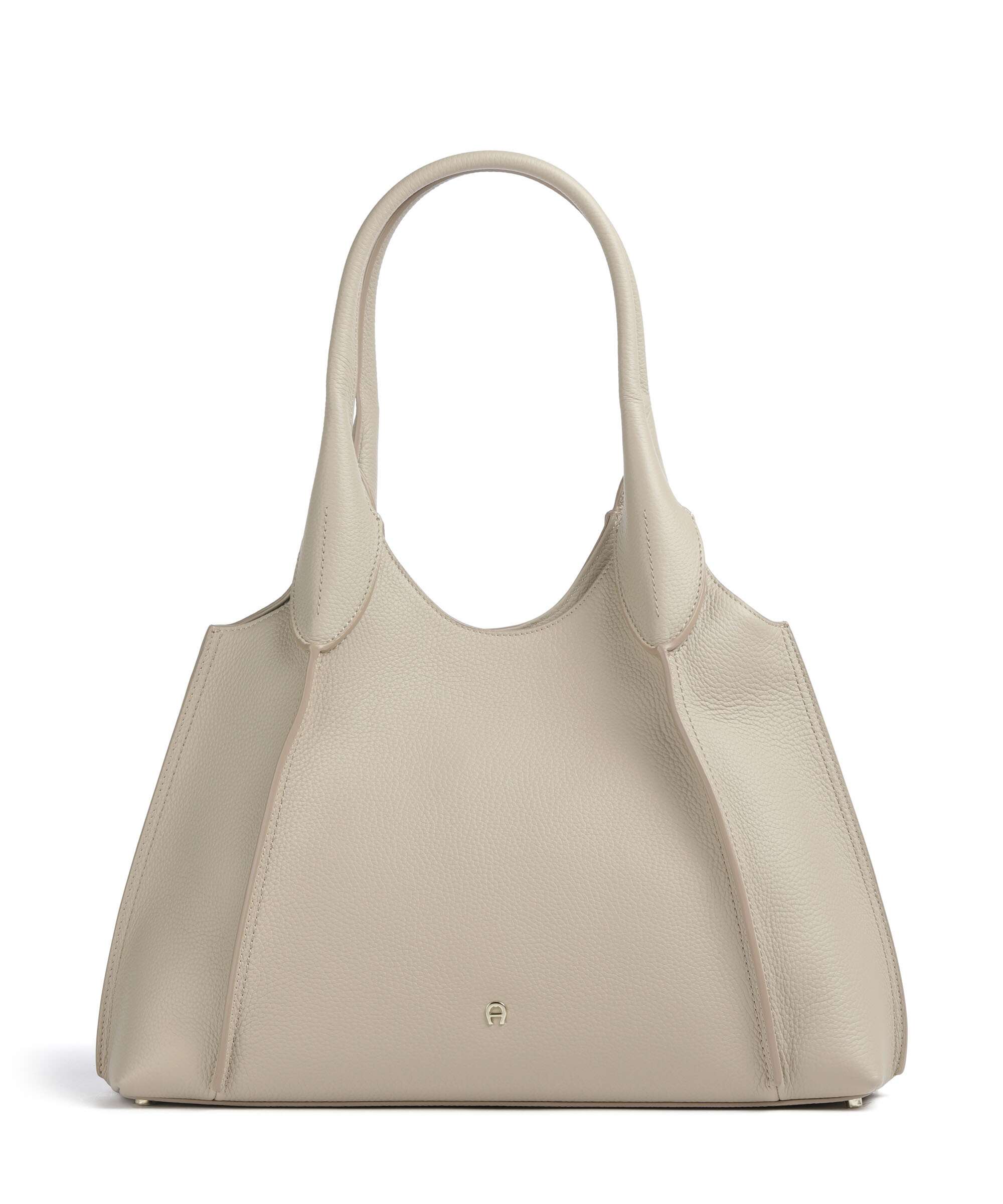 Aigner Kayla L Hobo bag grained cow leather alpaca beige - 136868
