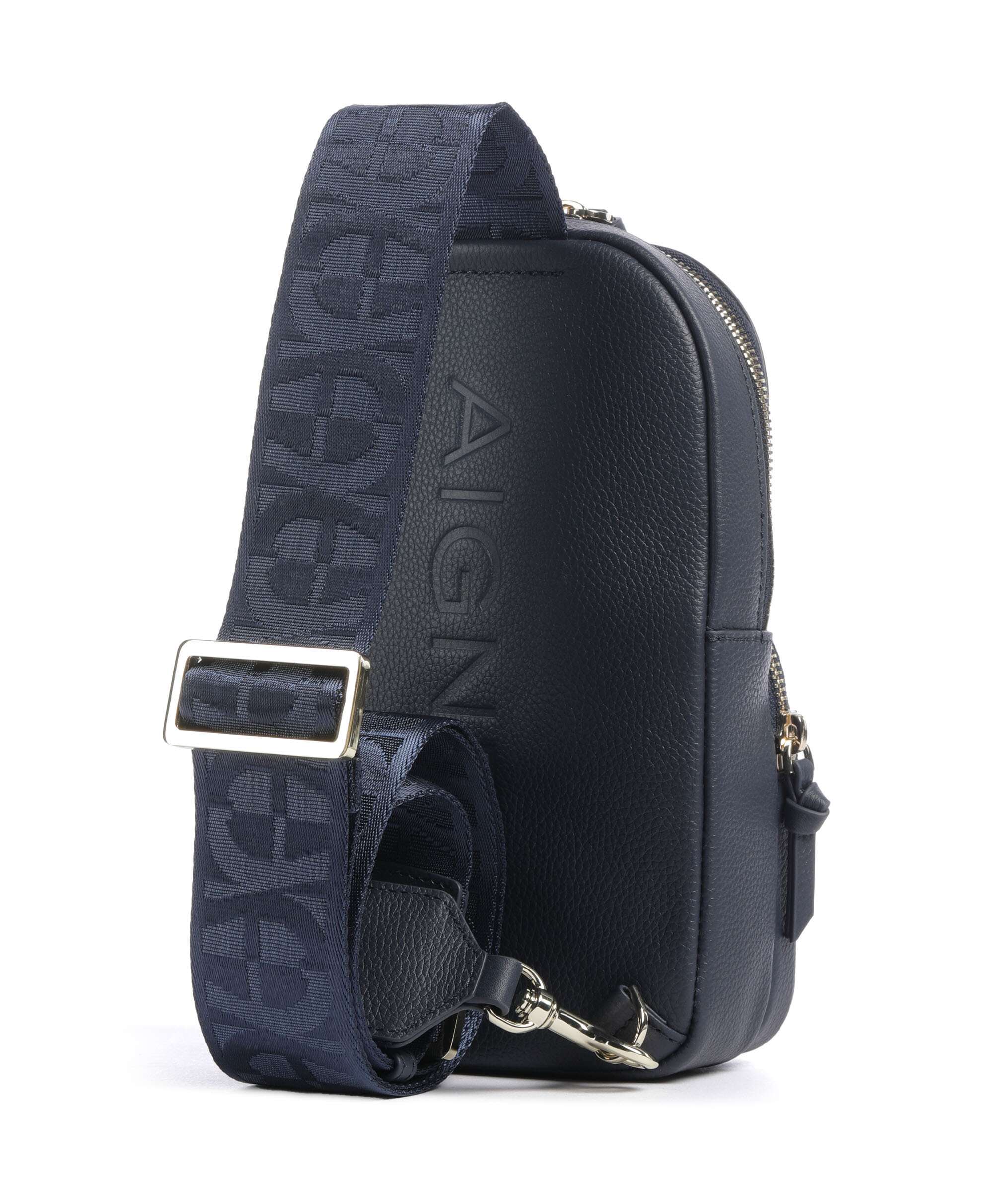 Aigner Zita Sling bag grained cow leather cosmic blue - 166004
