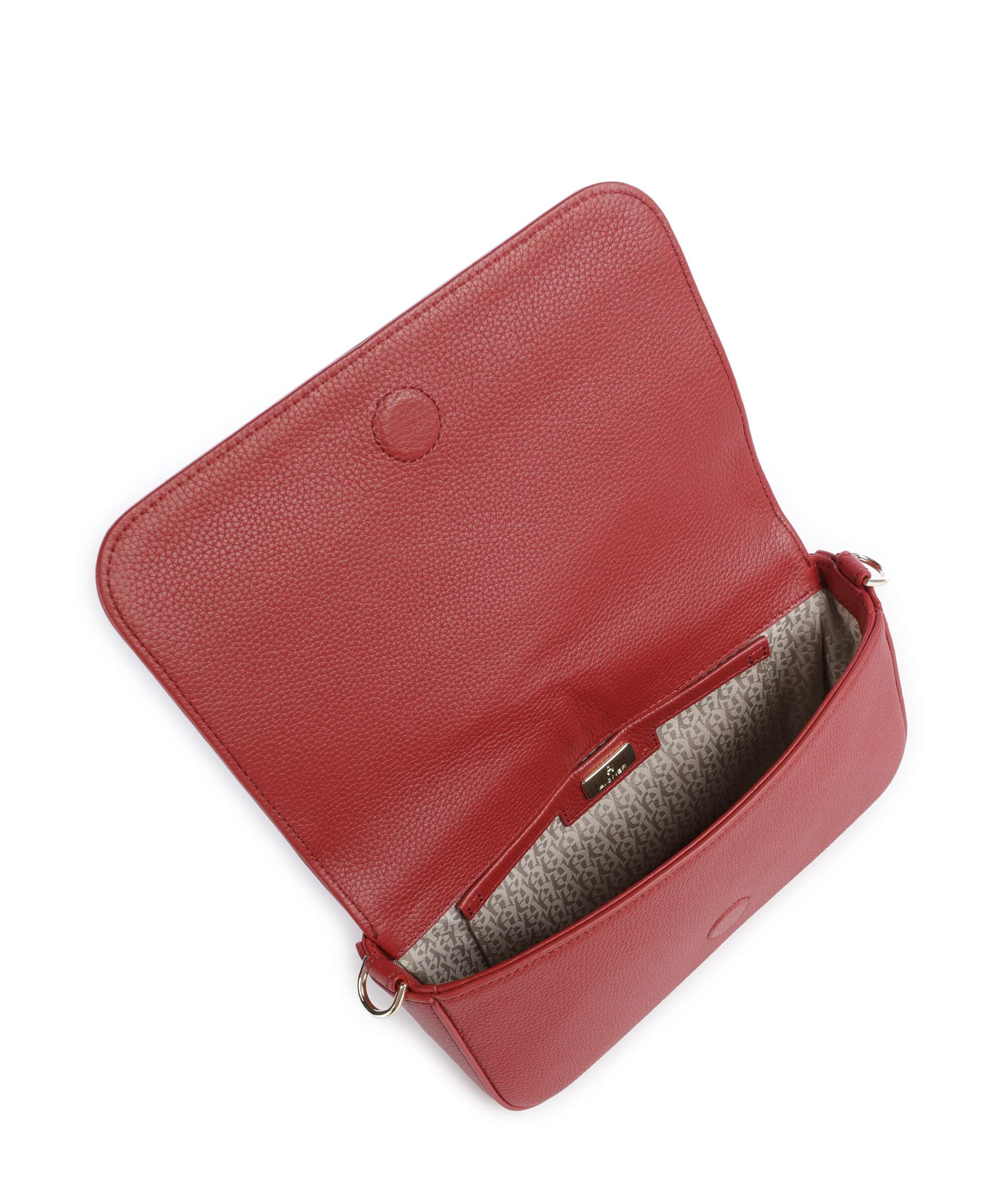 Aigner Zita S Crossbody bag grained cow leather burnt red - 132417