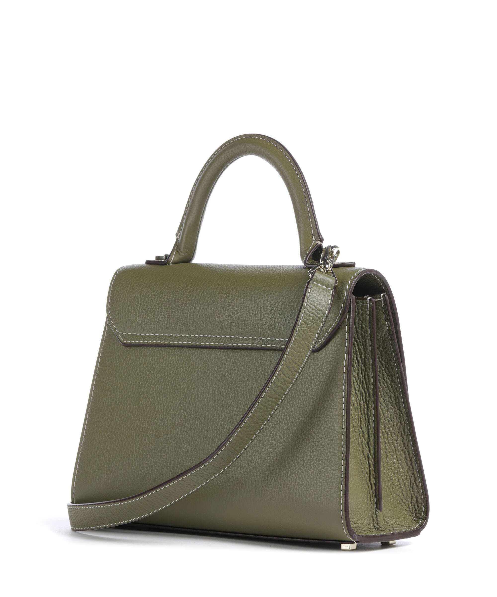 Aigner Farah S Handbag grained cow leather moss green - 133071