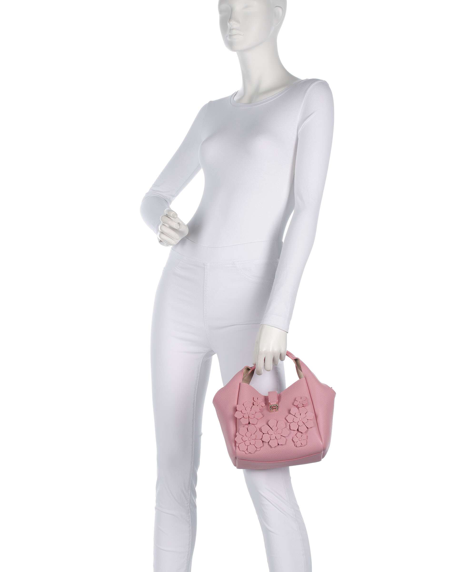Aigner Zaira S Handbag grained leather morning rose - 136143-0434