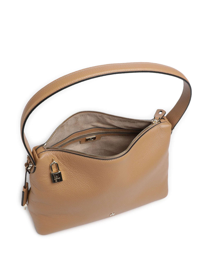 Aigner Delia M Hobo bag oat beige
