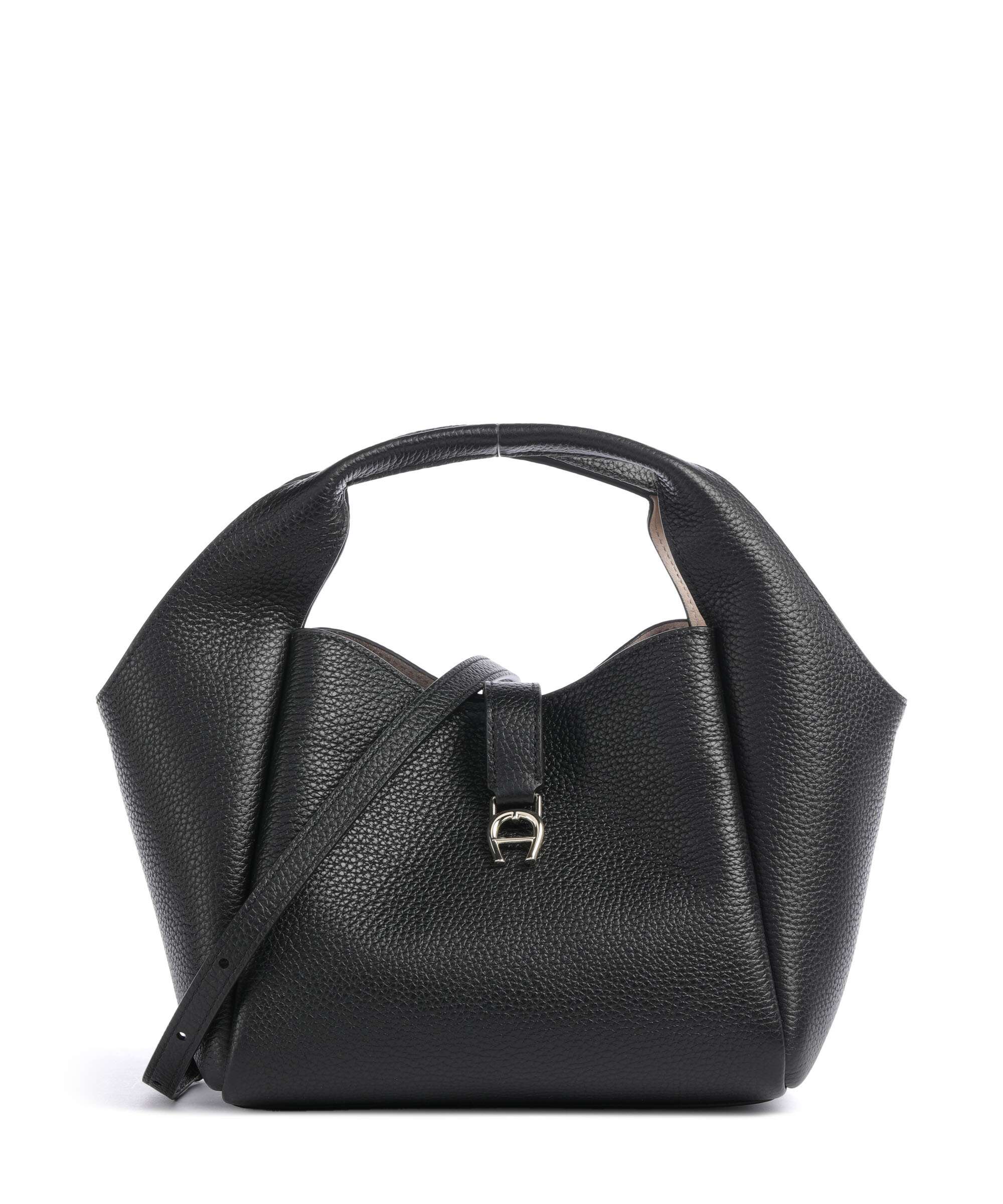 Aigner Zaira S Handbag grained leather taupe - 136656-0072 – WARDOW