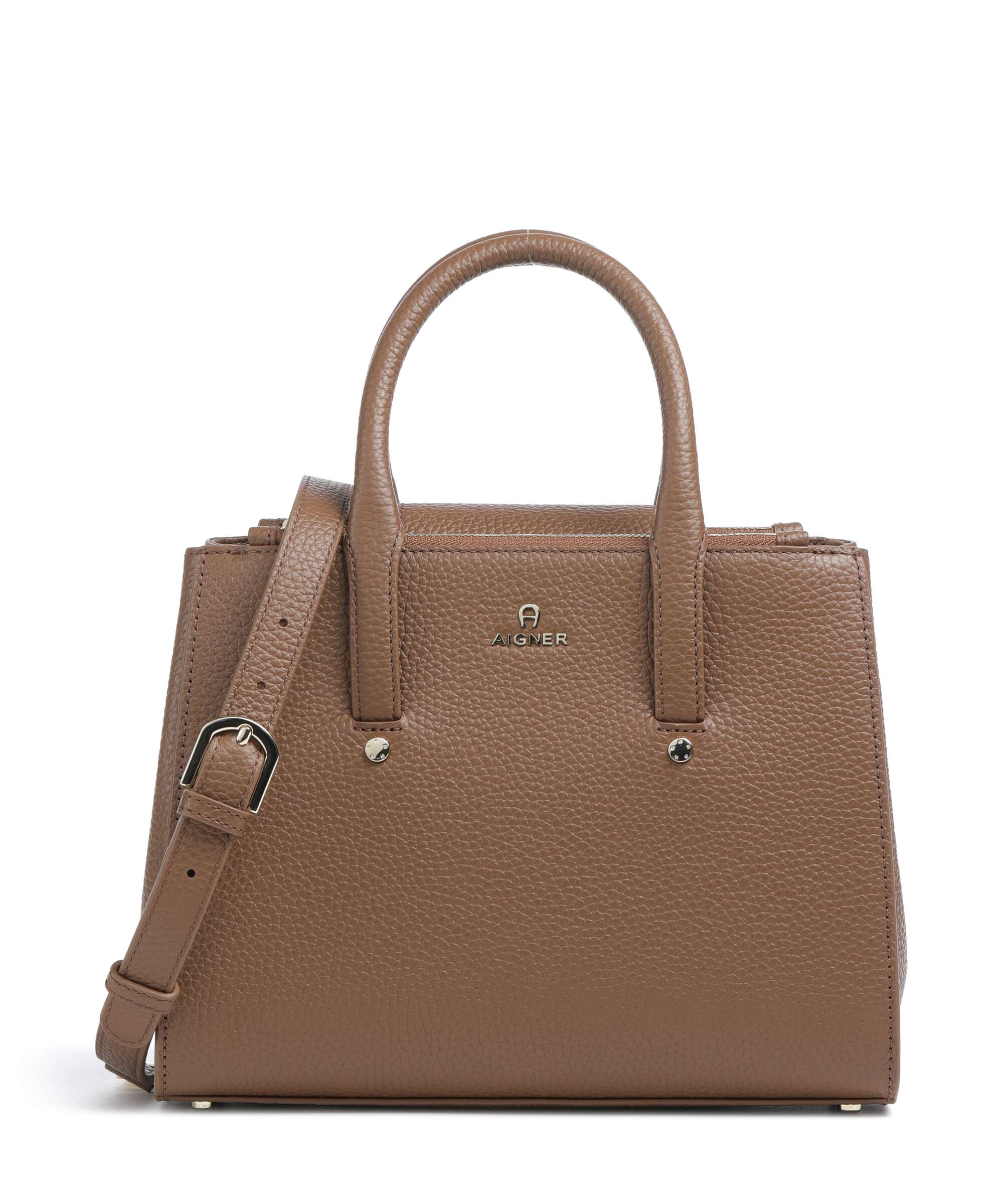 Aigner Ivy M Handbag grained cow leather moss green - 133019-0613