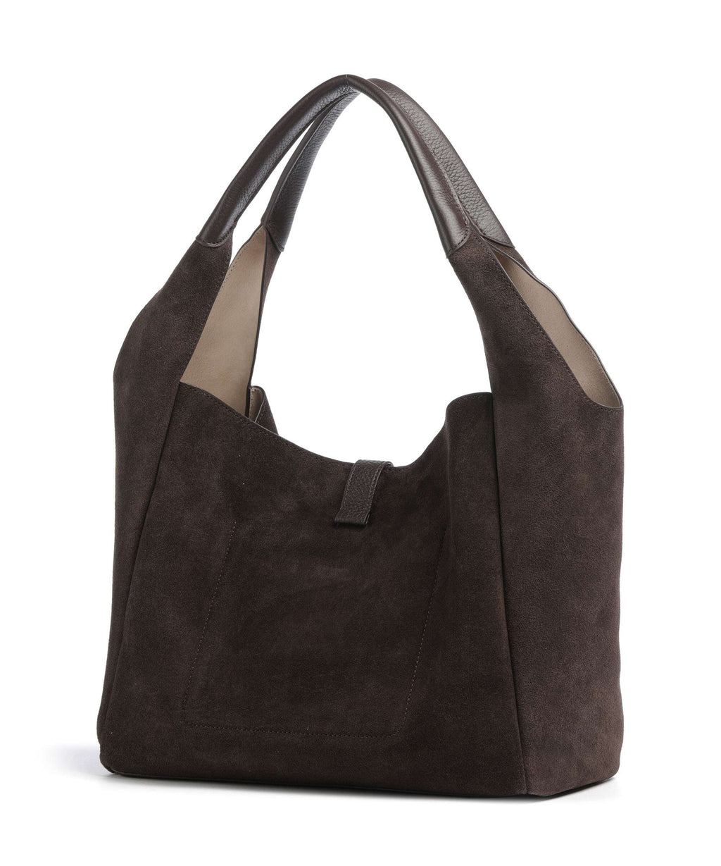 Aigner Zaira M Hobo bag soil brown